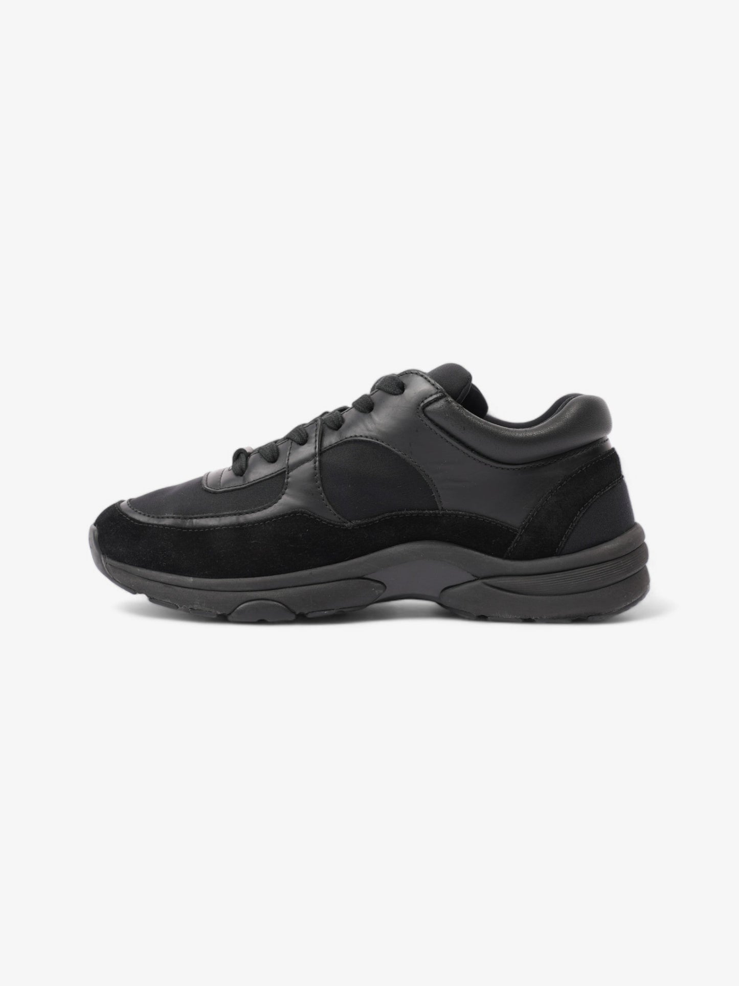 Chanel CC Runner Black Leather EU 37.5 UK 4.5