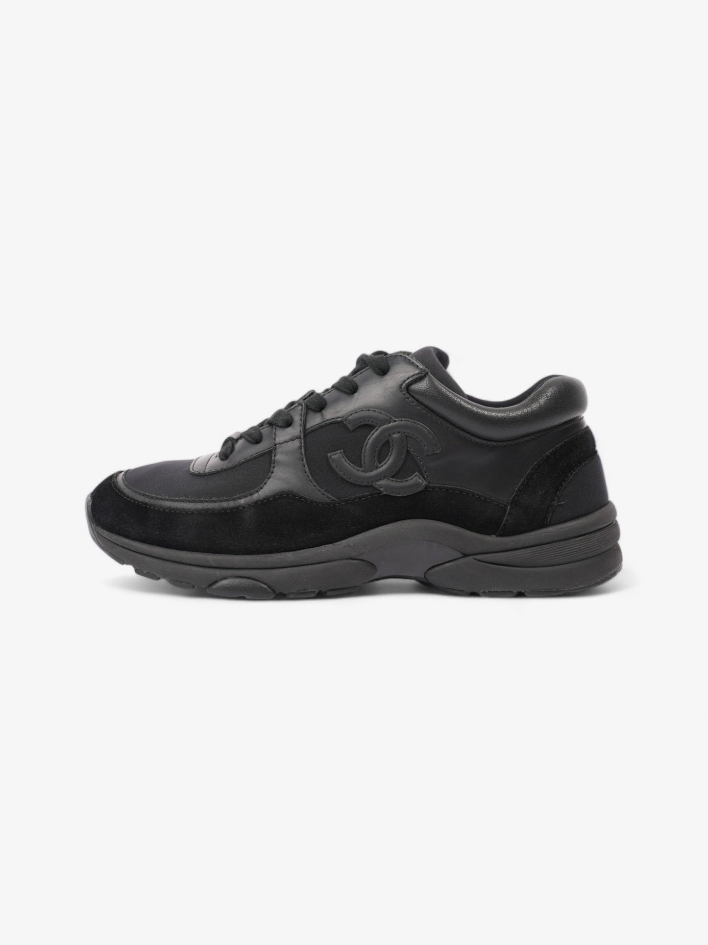 Chanel CC Runner Black Leather EU 37.5 UK 4.5