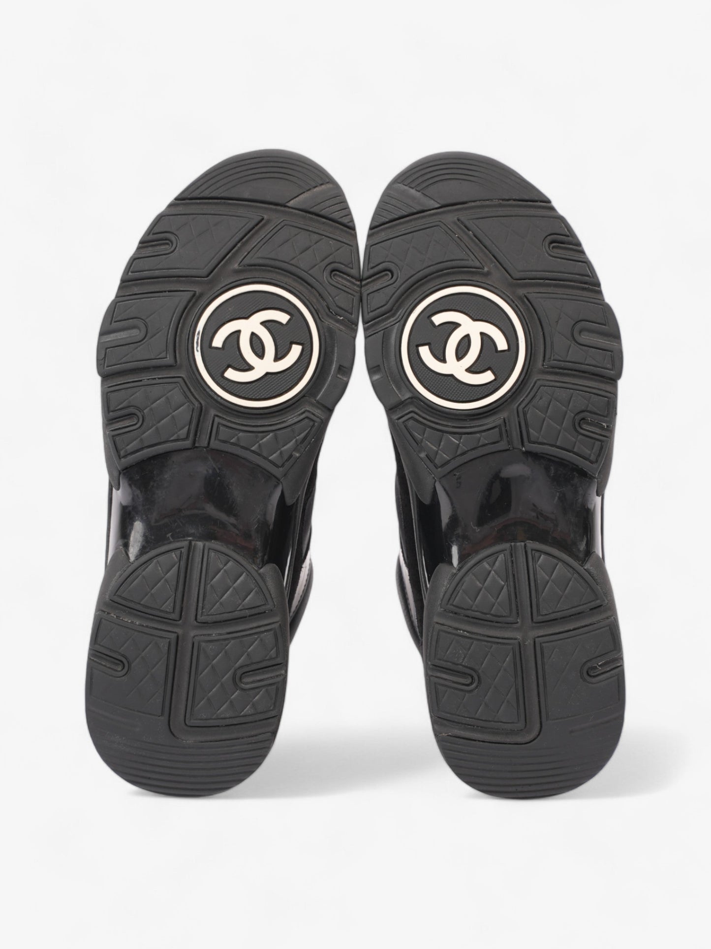Chanel CC Runner Black Leather EU 37.5 UK 4.5