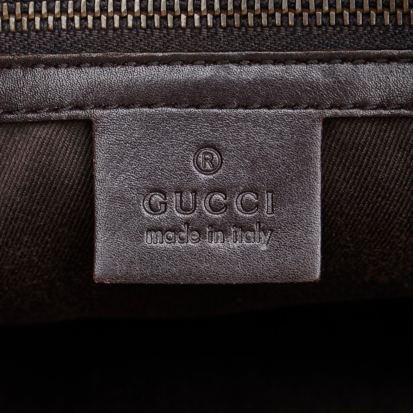 Brown Gucci Small GG Canvas Belt Tote