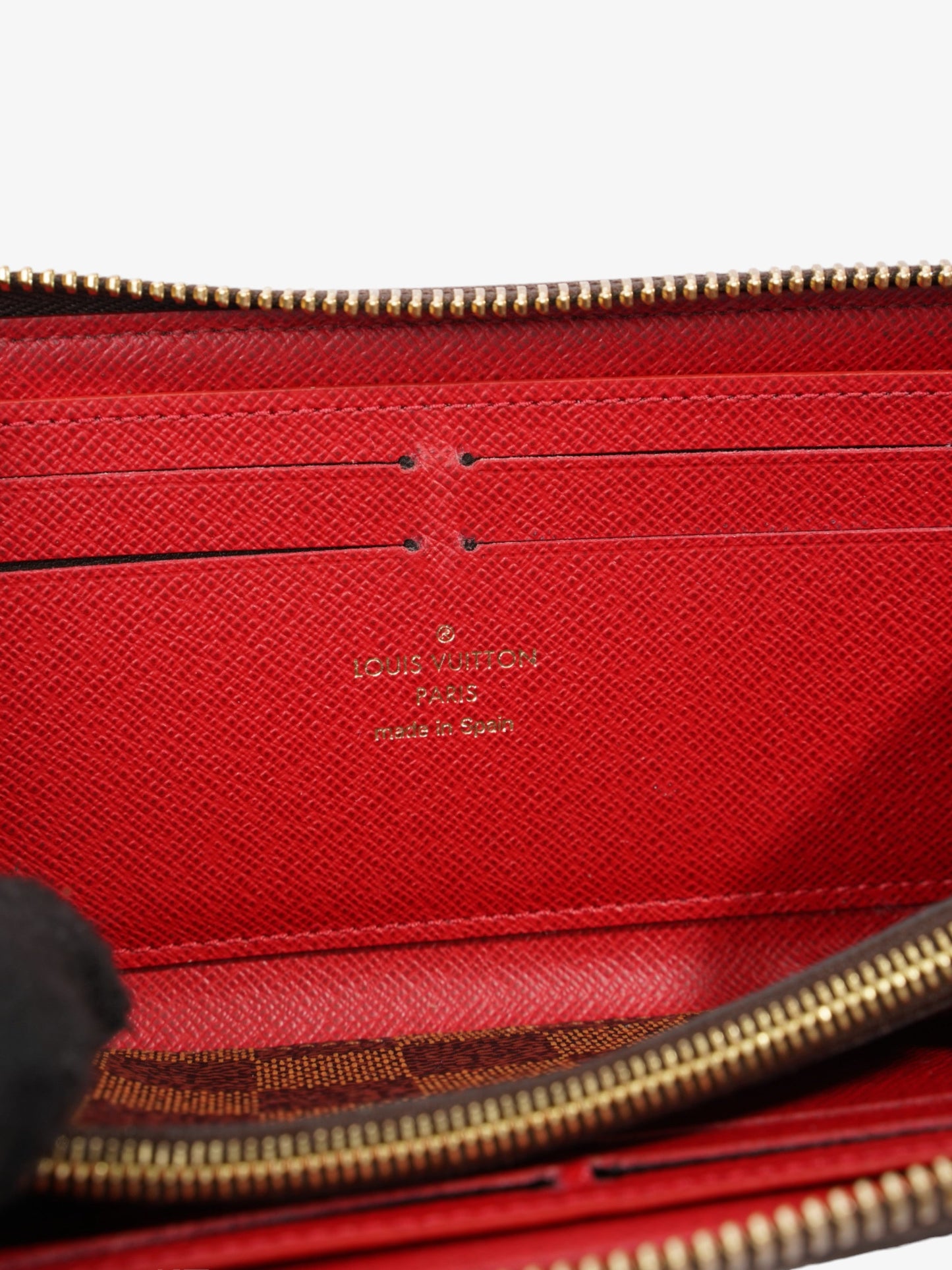 Louis Vuitton Clemence Wallet Damier Ebene Coated Canvas