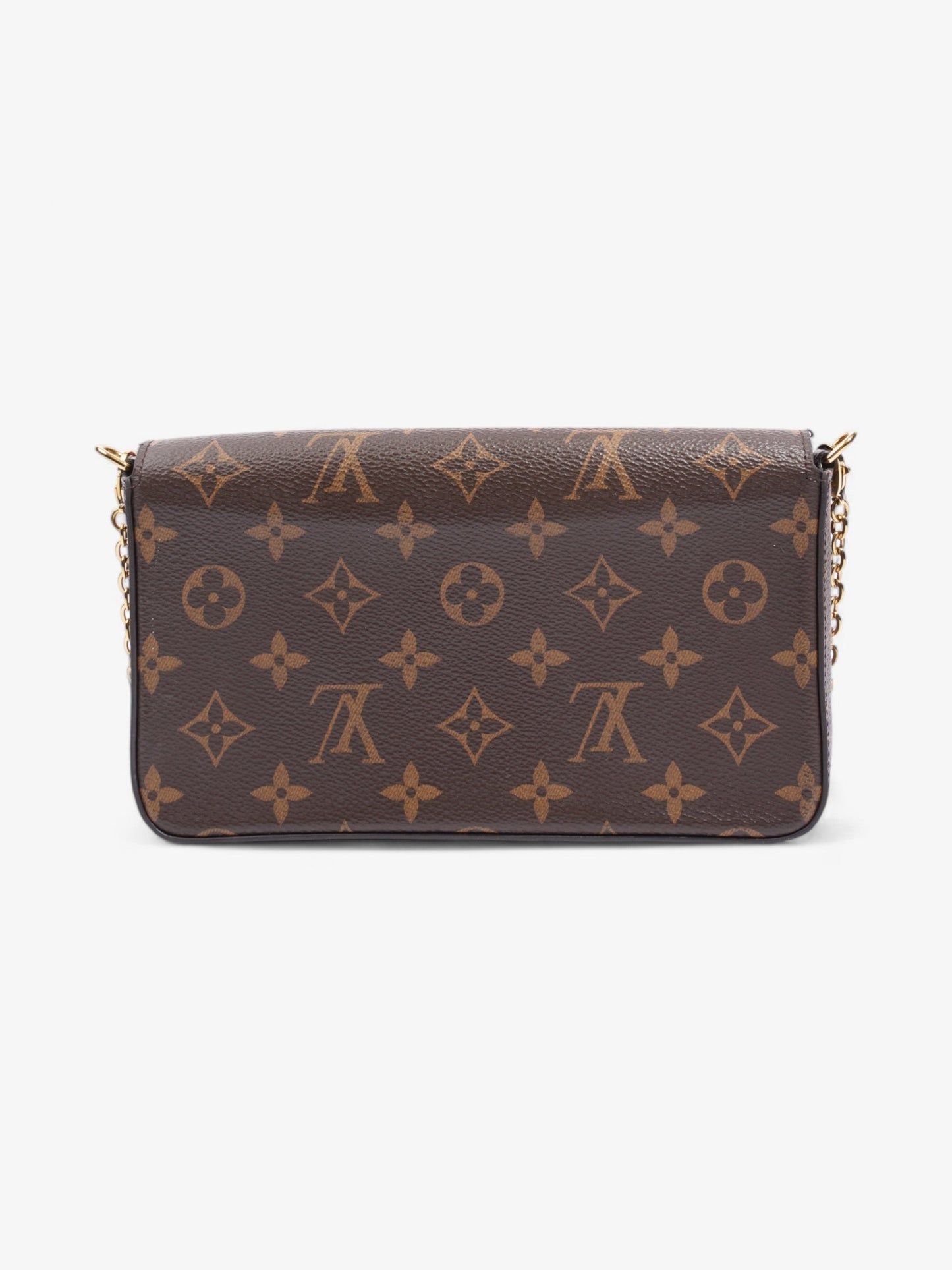 Louis Vuitton Felicie Pochette Wallet On Chain Monogram Coated Canvas