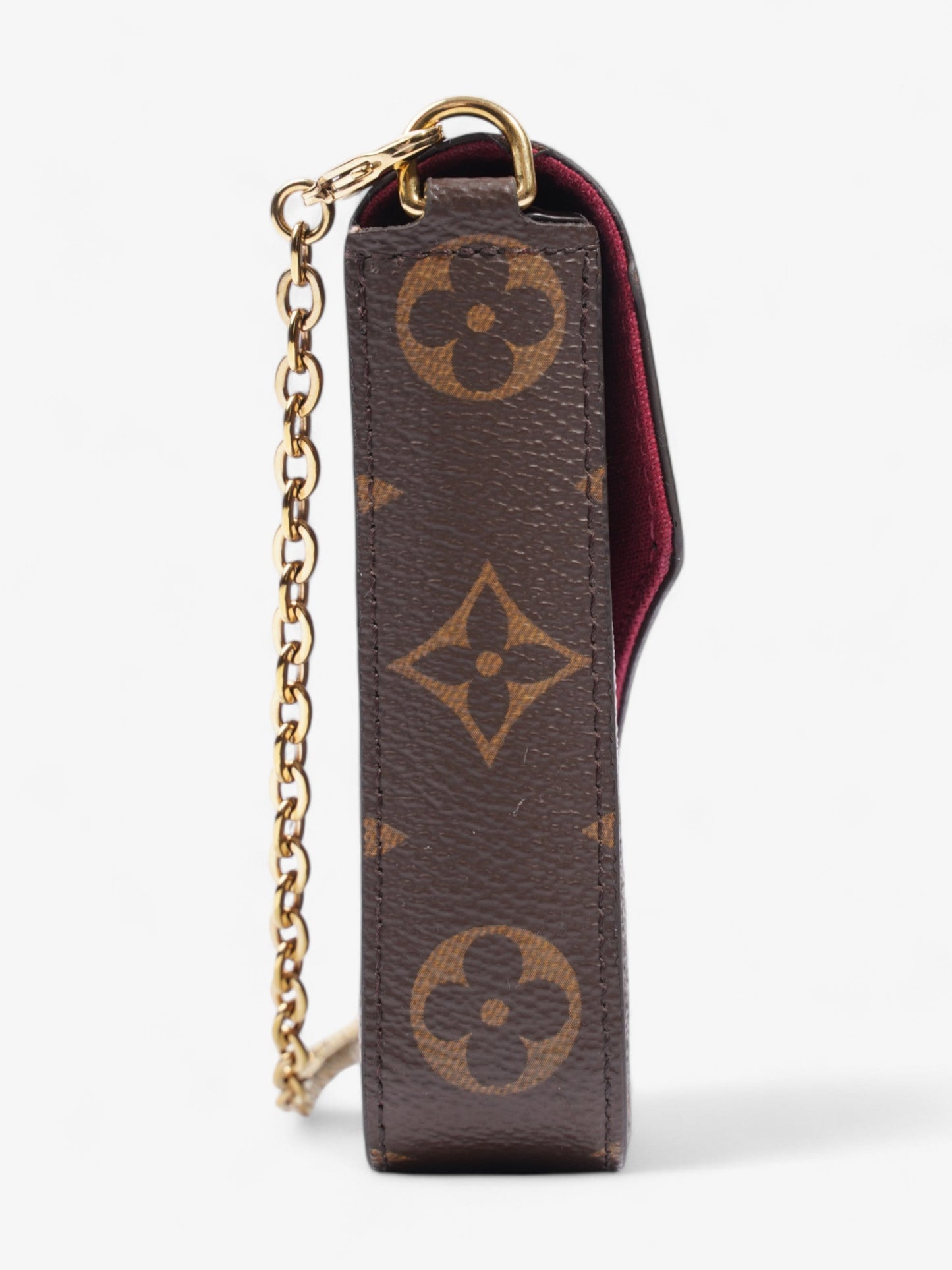 Louis Vuitton Felicie Pochette Wallet On Chain Monogram Coated Canvas