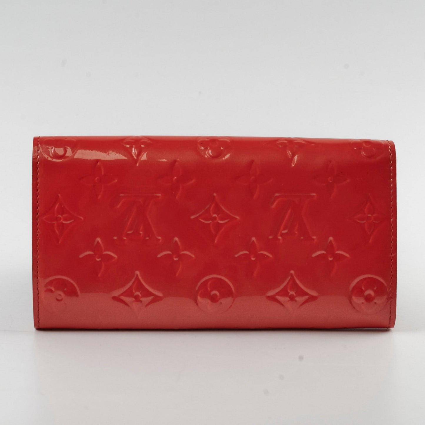 Louis Vuitton Vernis Long Wallet Red