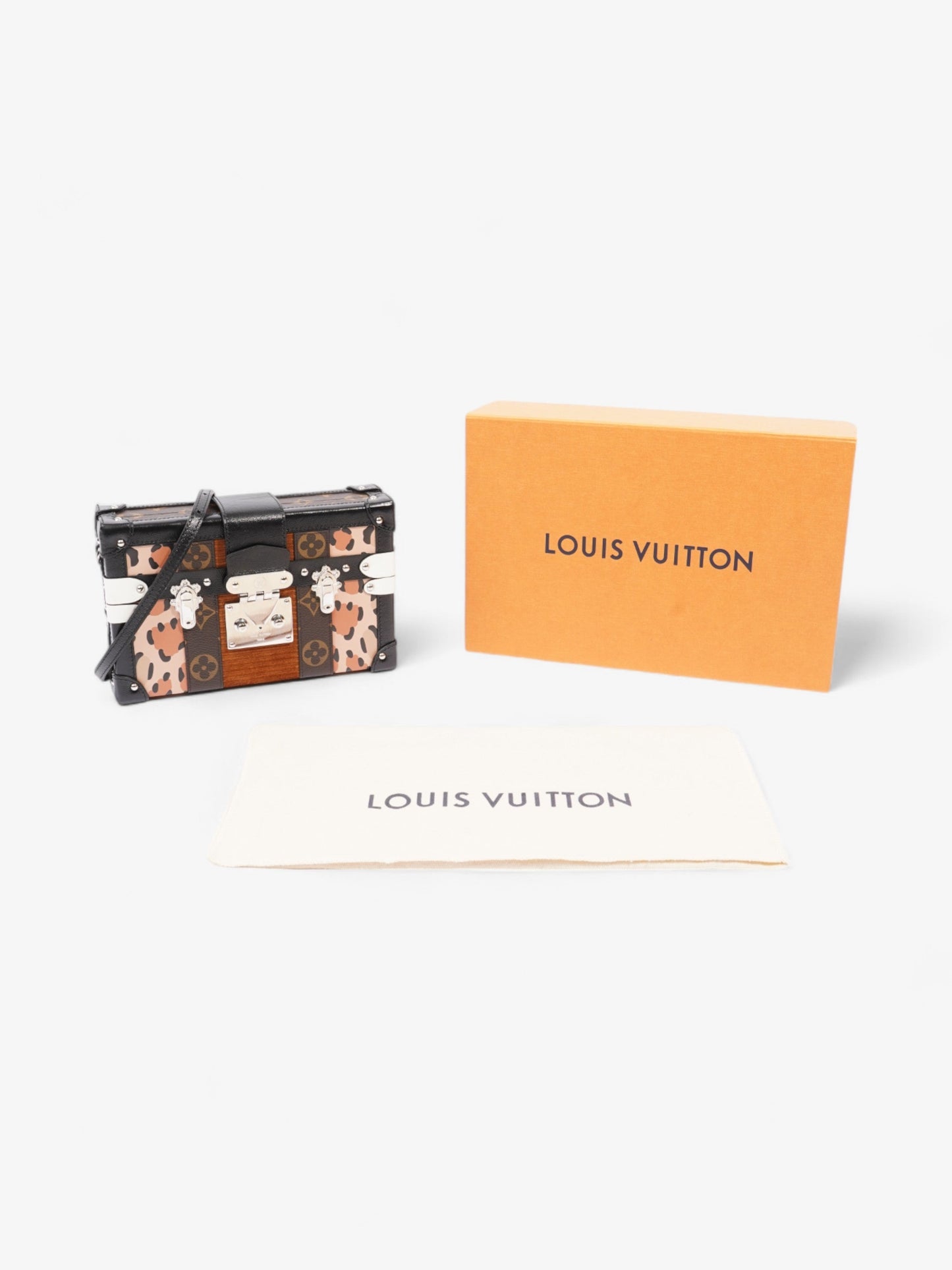 Louis Vuitton Petite Malle Monogram / Leopard / Black Canvas