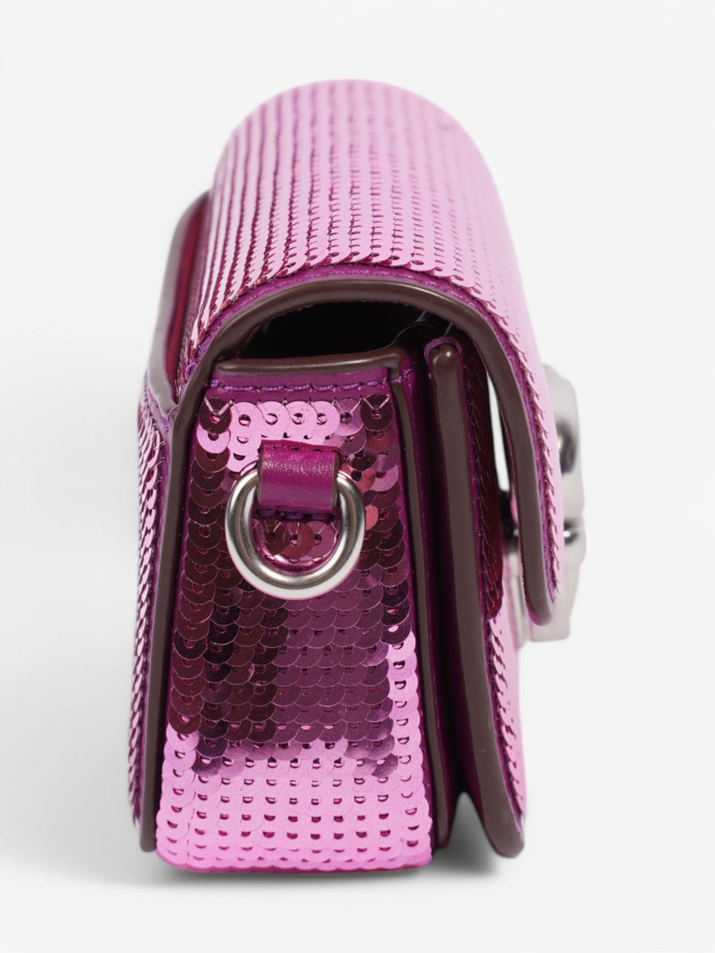 Coach Studio Baguette Purple Sequin 12