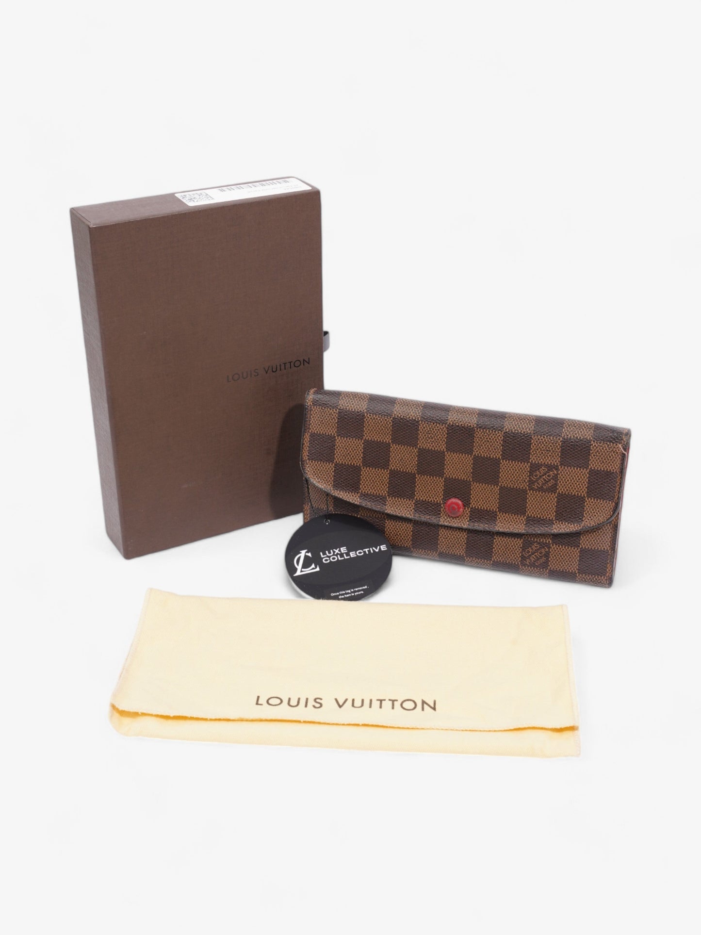 Louis Vuitton Emilie Wallet Damier Ebene Coated Canvas