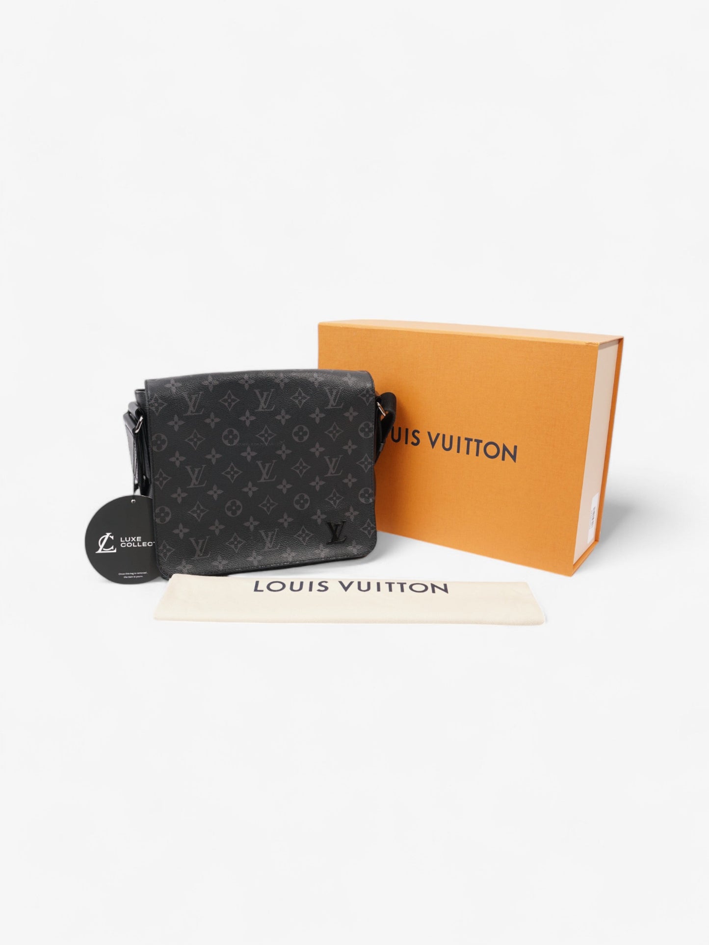Louis Vuitton District Messenger Bag Monogram Eclipse Coated Canvas PM