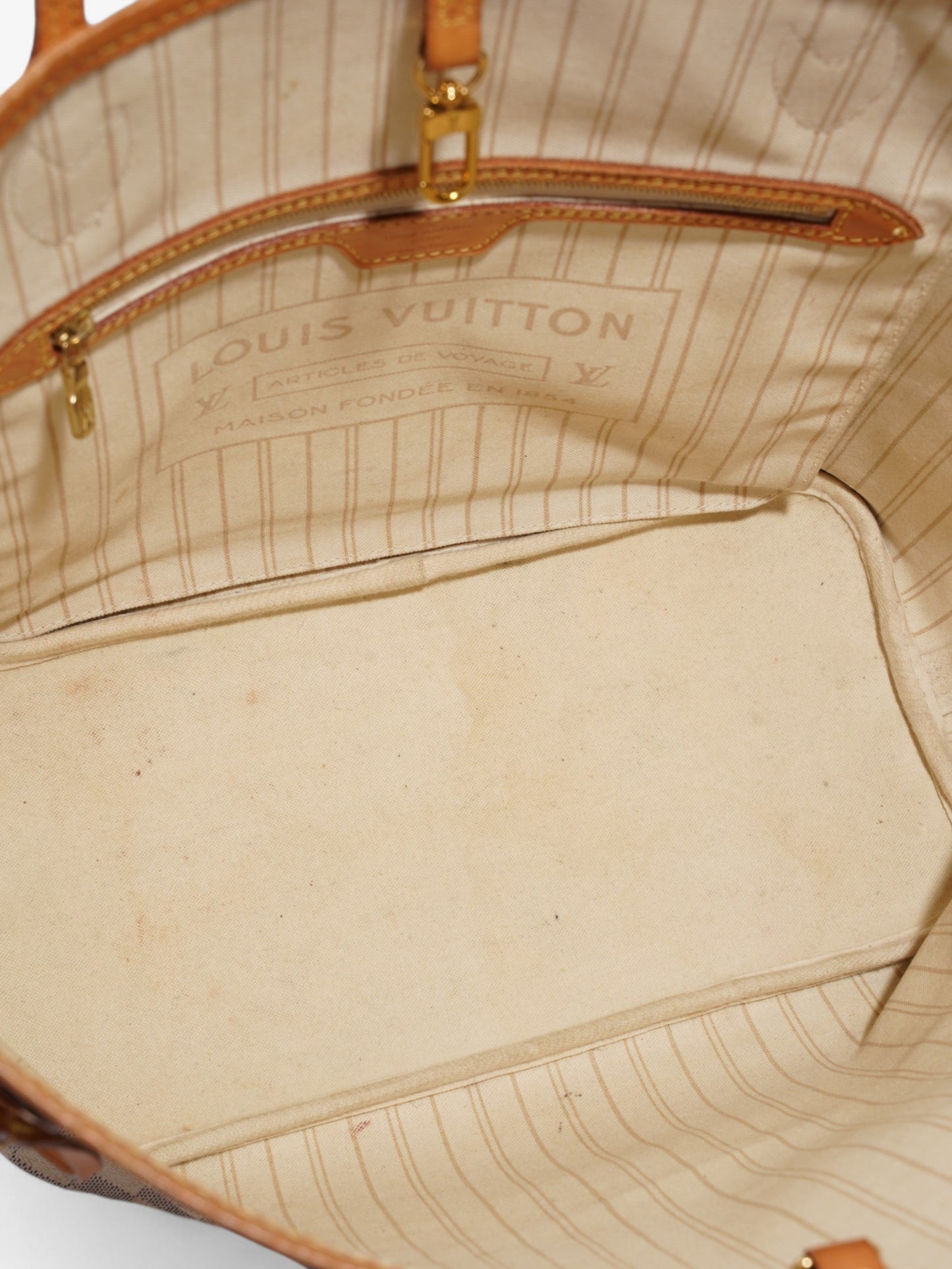 Louis Vuitton Neverfull Damier Azur Coated Canvas MM