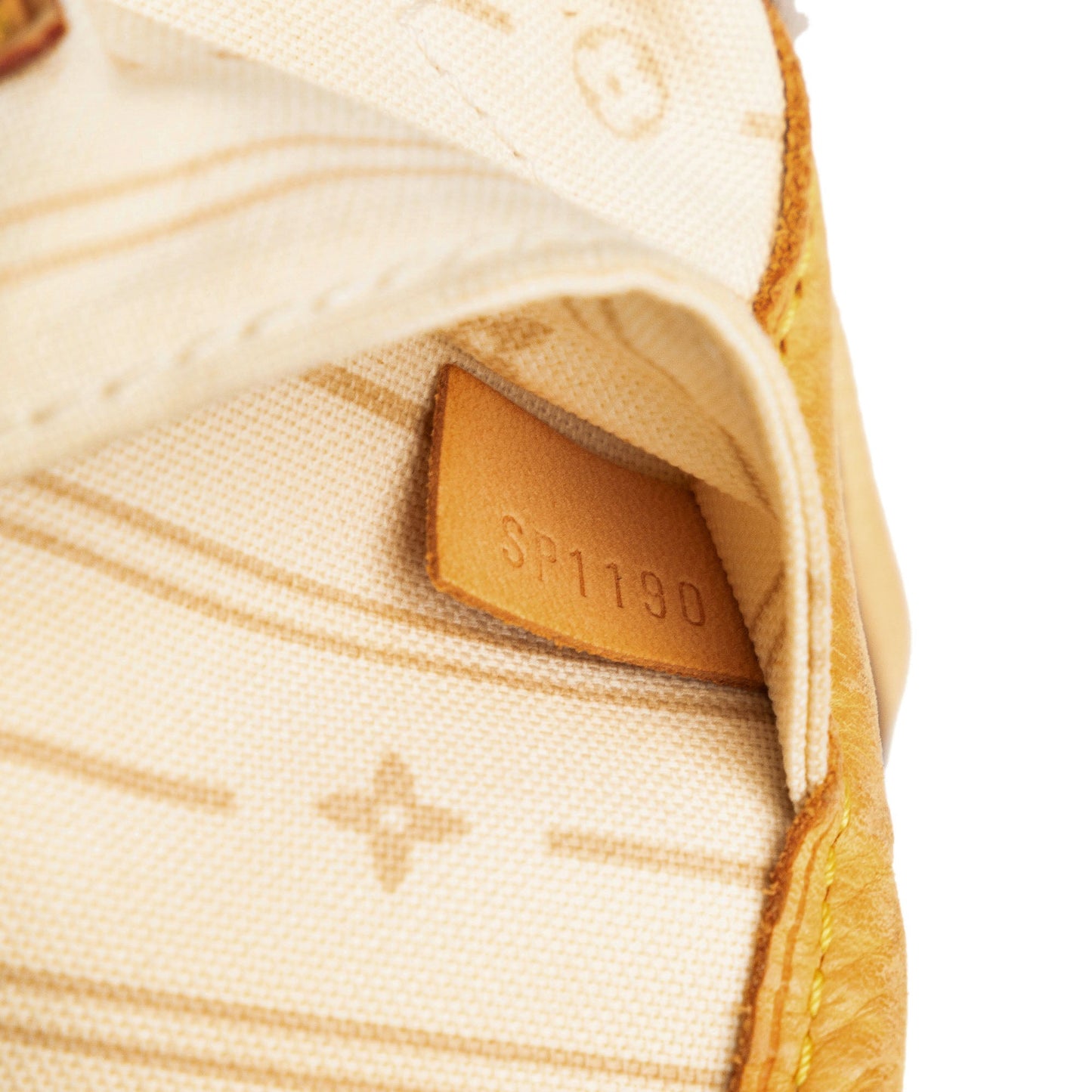 Beige Louis Vuitton Damier Azur Neverfull MM Tote Bag