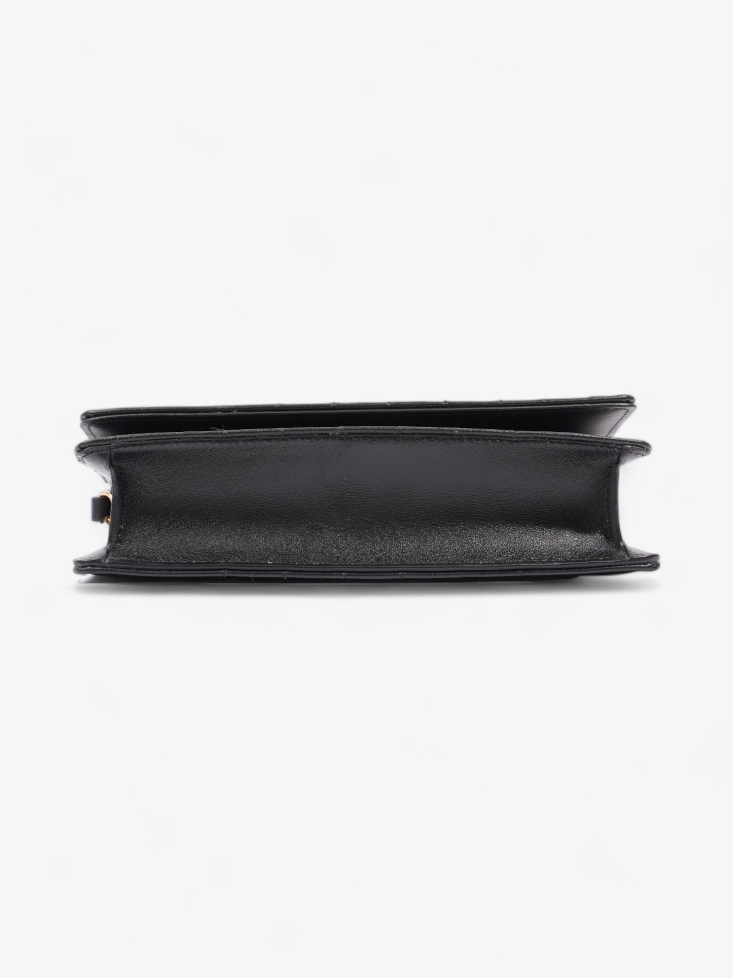Burberry Lola Clutch Black Lambskin Leather