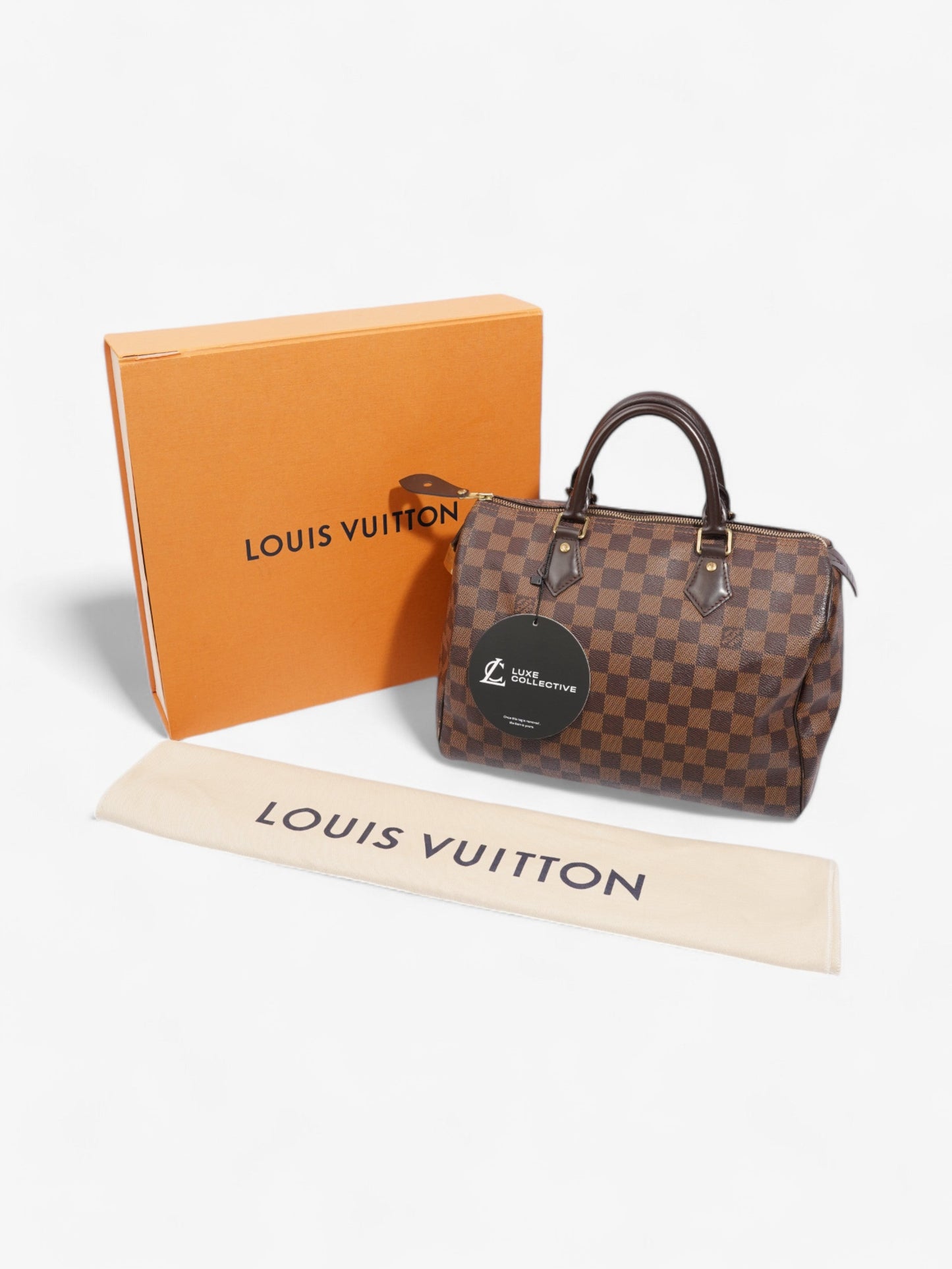 Louis Vuitton Speedy Damier Ebene Coated Canvas 30
