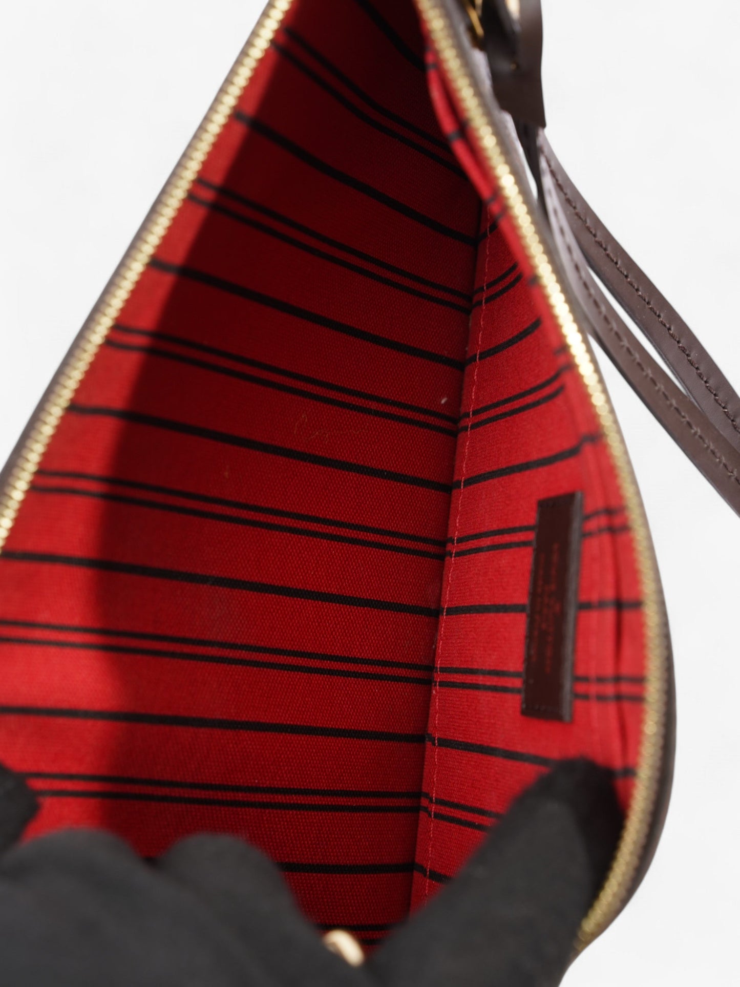 Louis Vuitton Neverfull Pouch Damier Ebene Coated Canvas