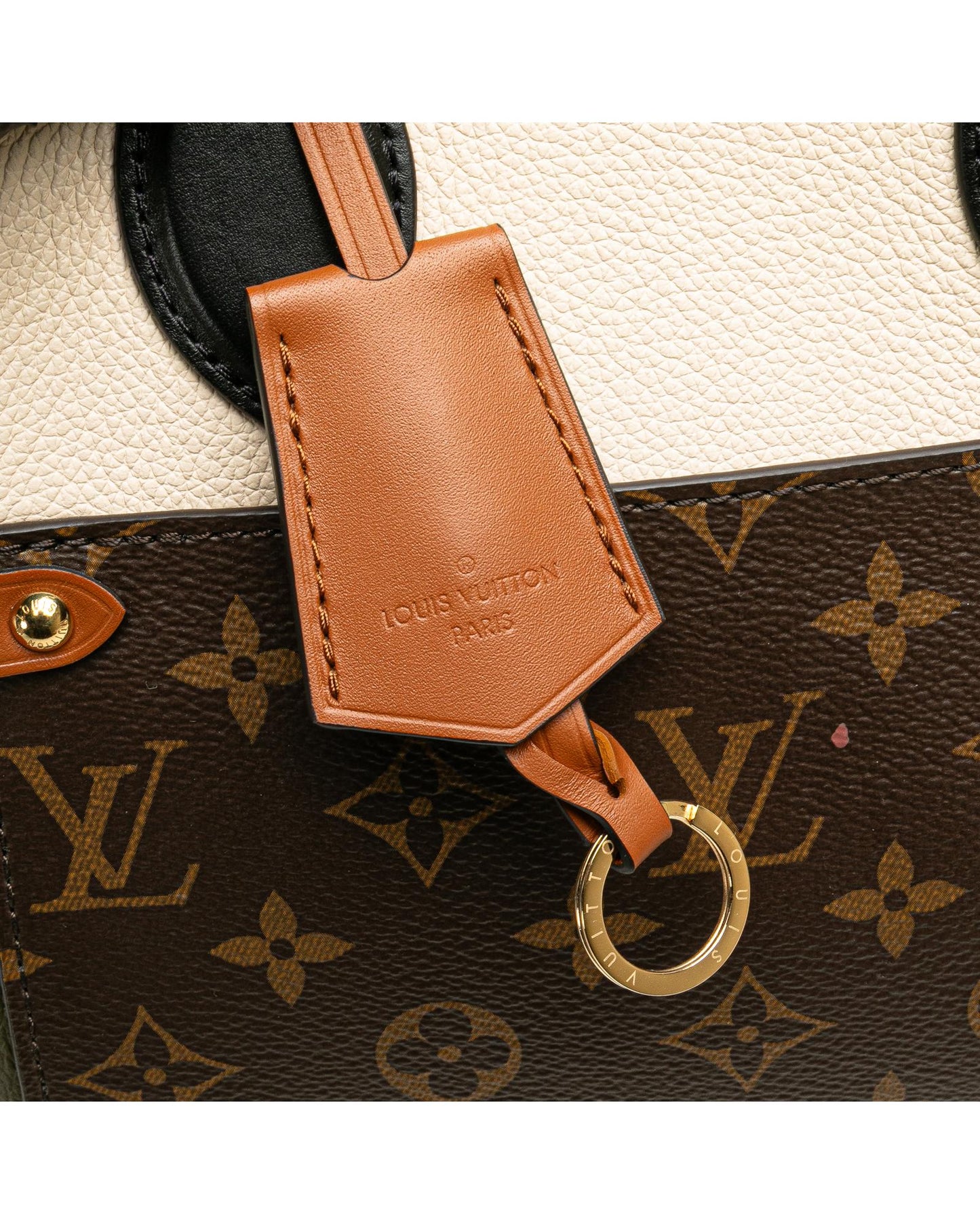 Monogram Fold Tote PM with Rolled Handles and Clasp Closure