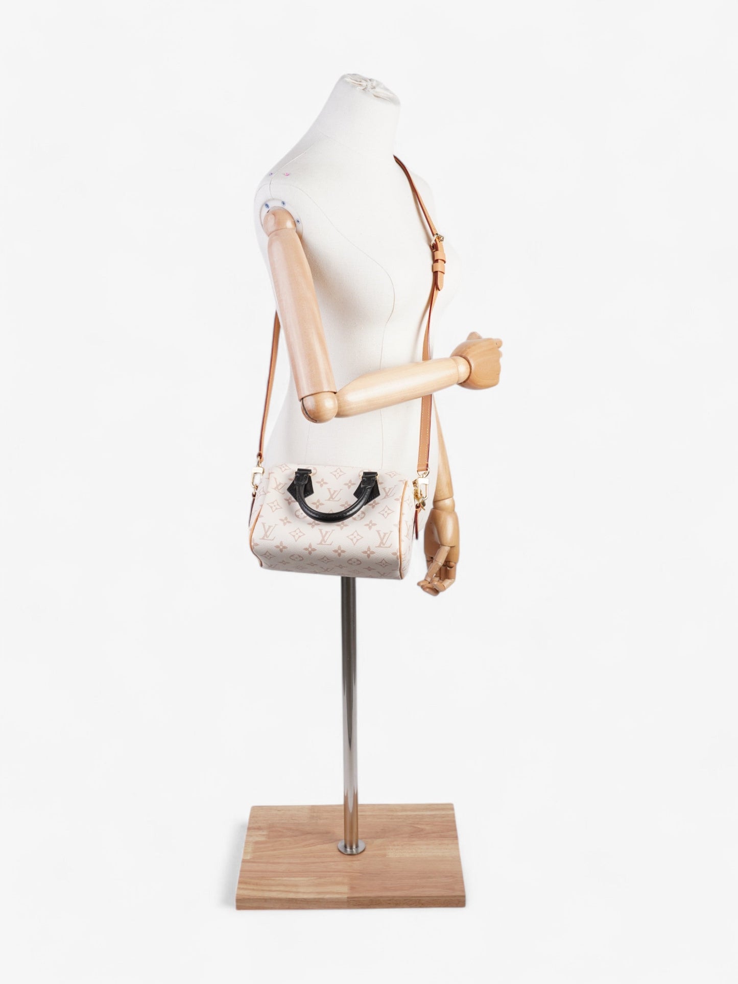 Louis Vuitton Speedy Bandouli猫re Monogram Dune / Black Coated Canvas 20