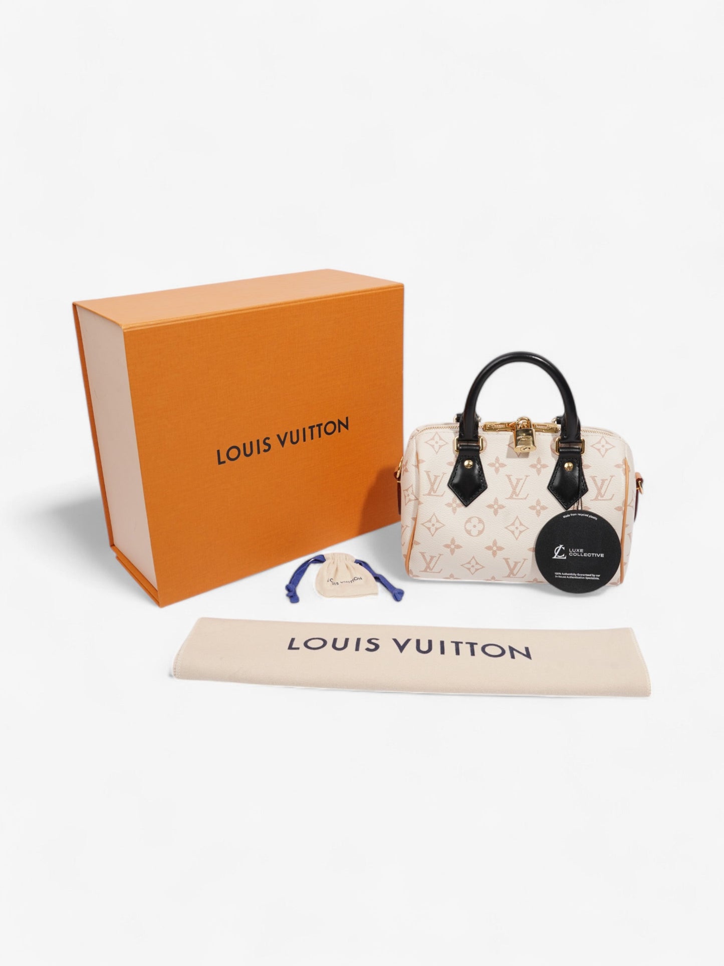 Louis Vuitton Speedy Bandouli猫re Monogram Dune / Black Coated Canvas 20