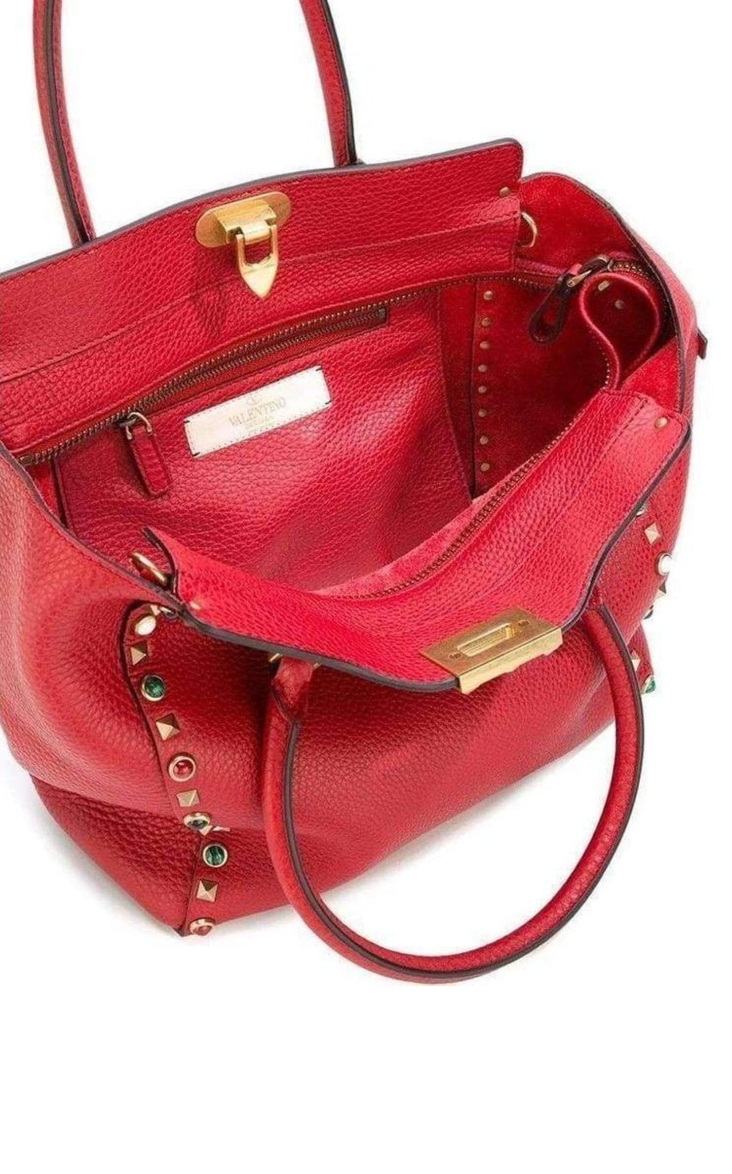 Rockstud Rolling Trapeze Tote Bag