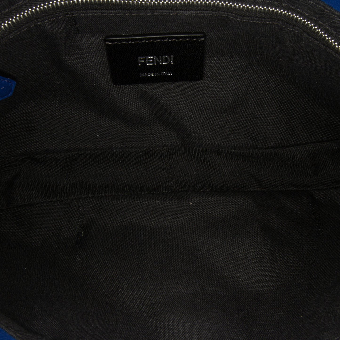 Fendi Nappa FF 1974 Belt Baguette Blue Embossed Lambskin