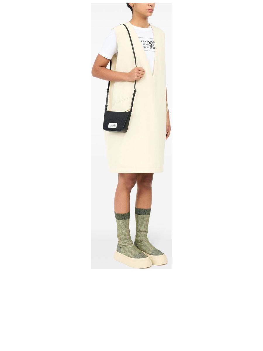 Logo Patch Clutch Bag