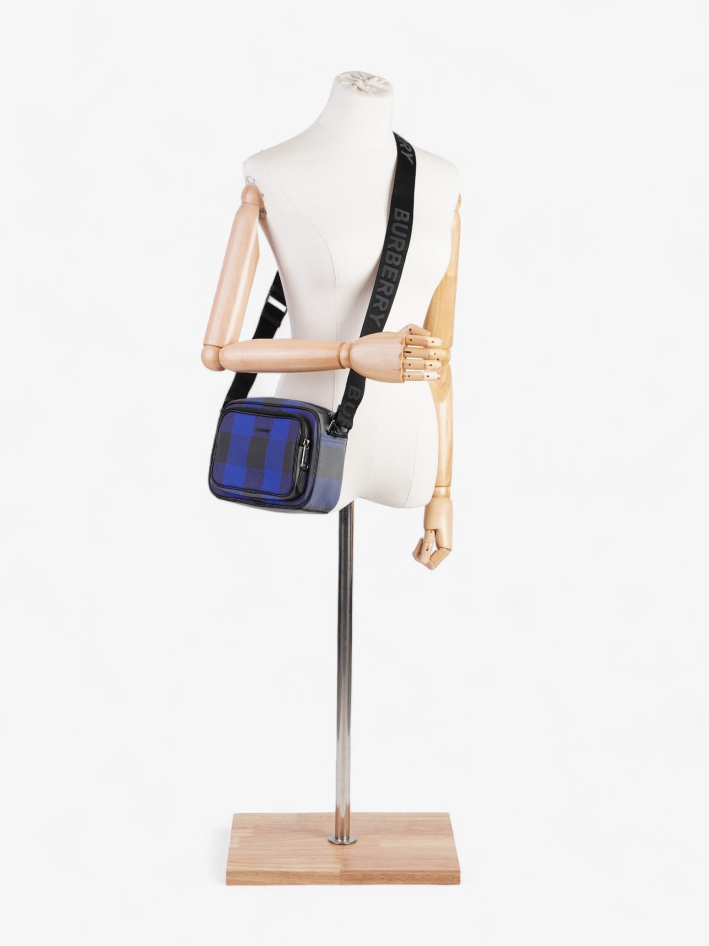 Burberry Paddy Check Blue Canvas