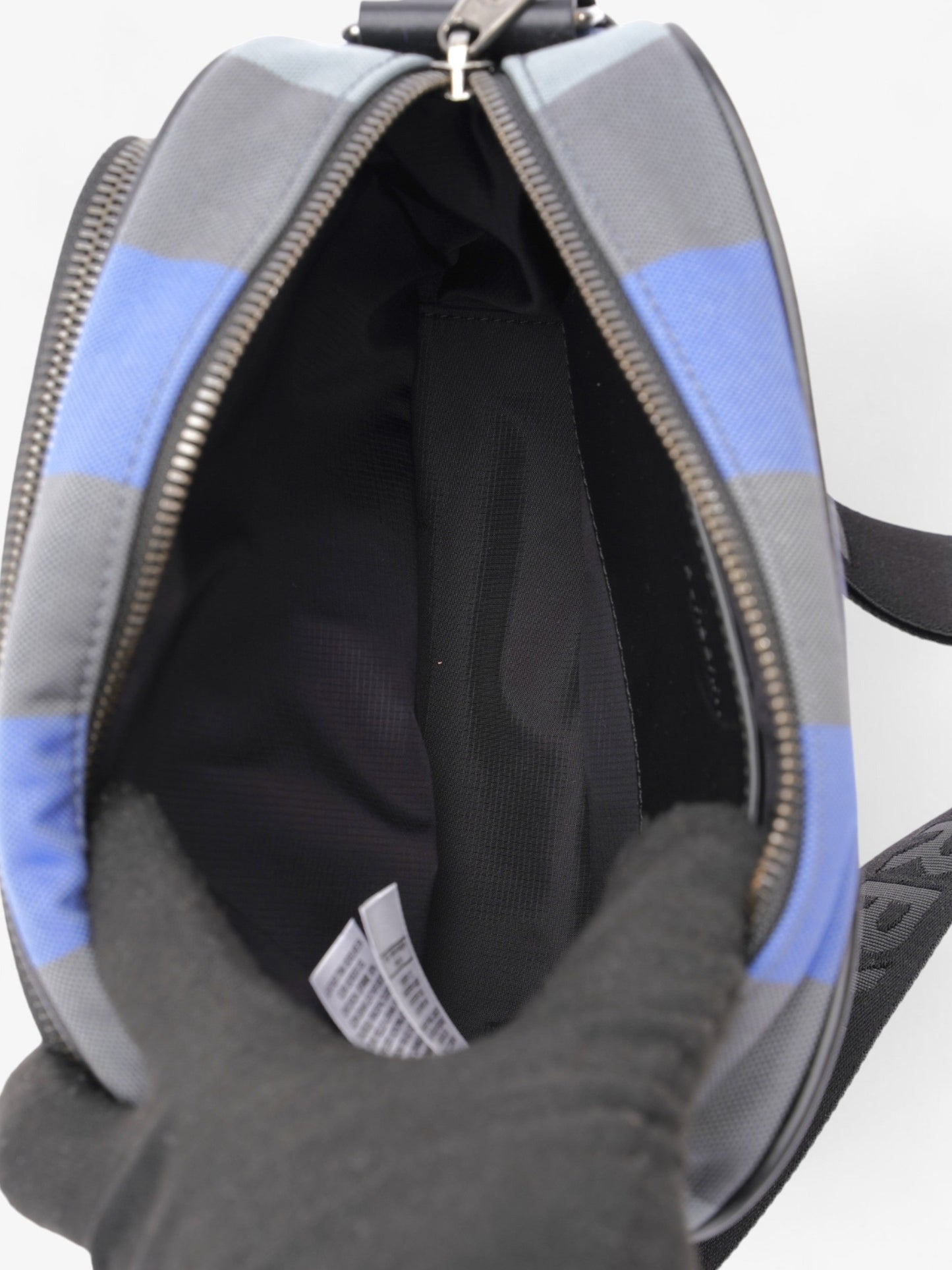 Burberry Paddy Check Blue Canvas