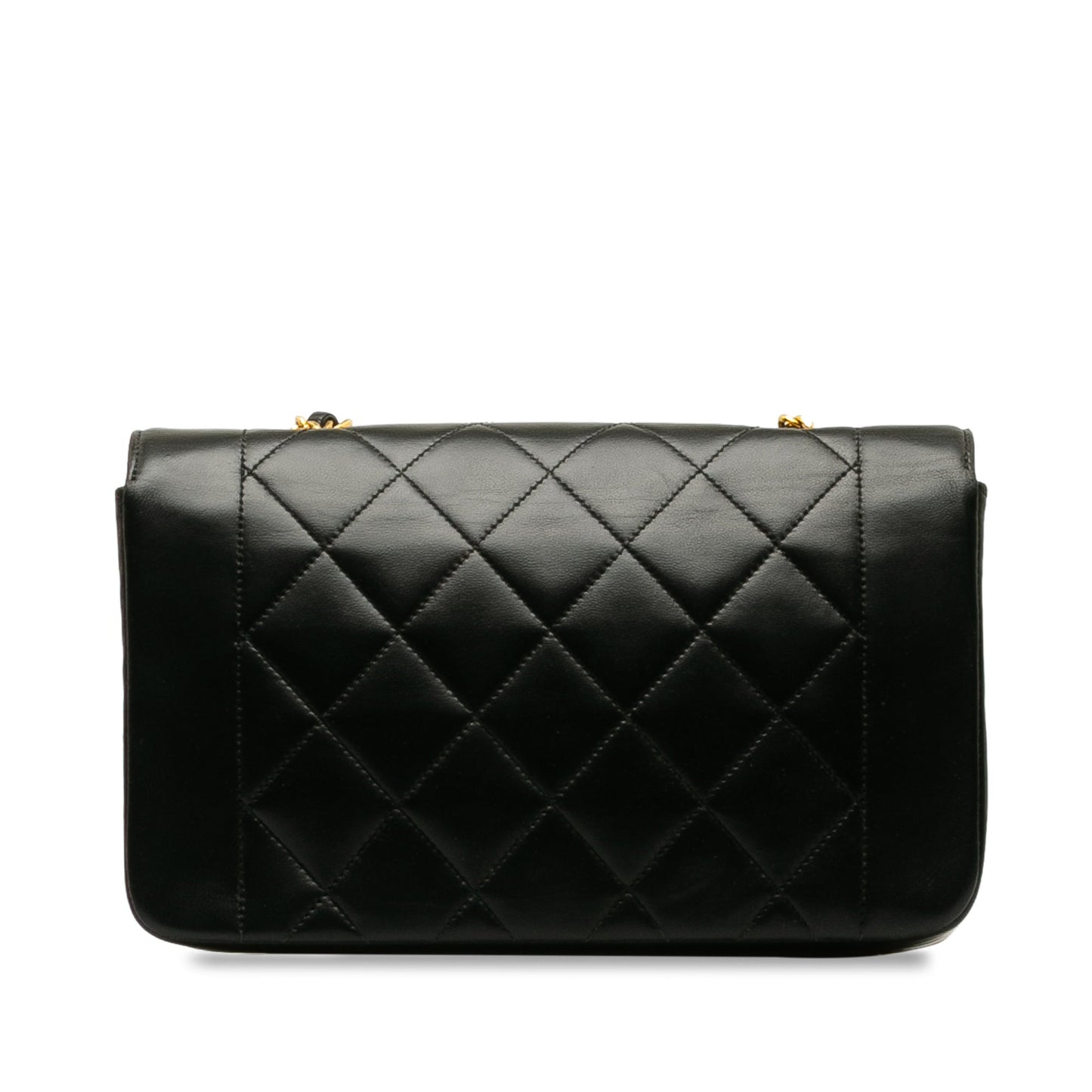 Chanel Diana Small Black Lambskin Gold