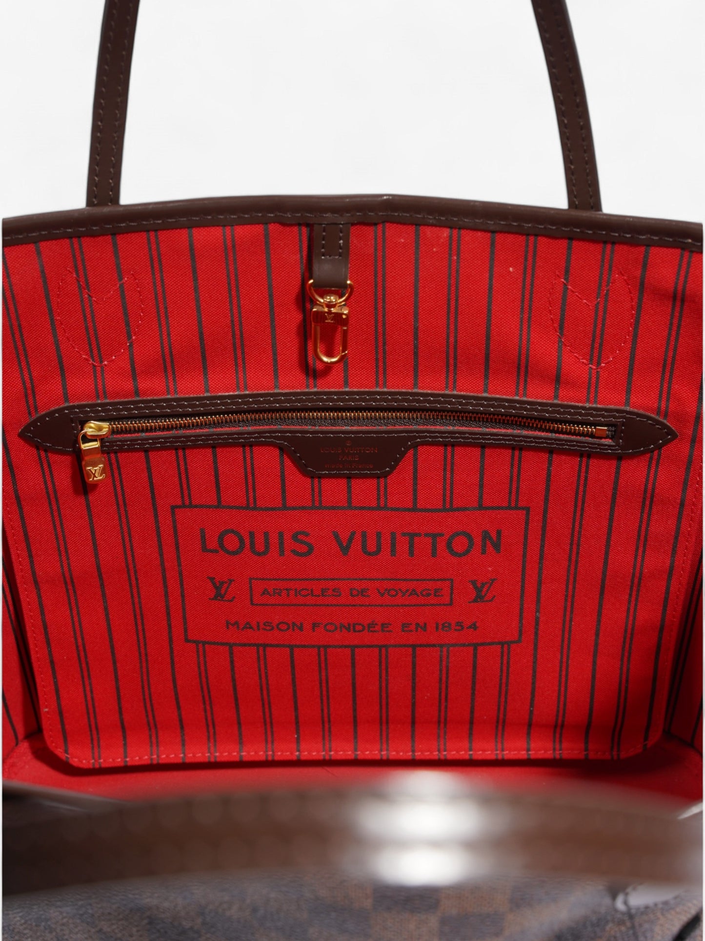 Louis Vuitton Neverfull  Damier Ebene Coated Canvas MM