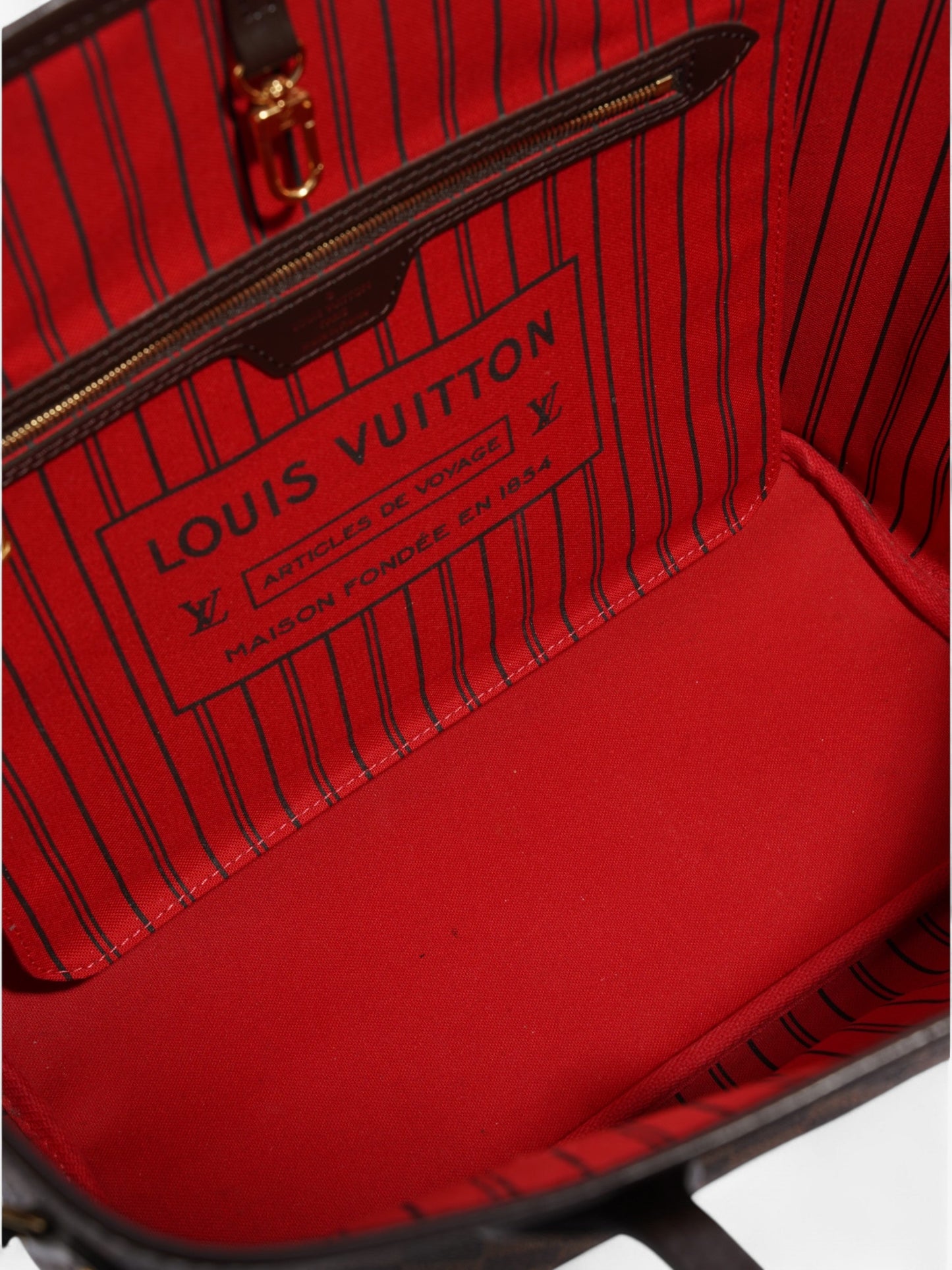 Louis Vuitton Neverfull  Damier Ebene Coated Canvas MM
