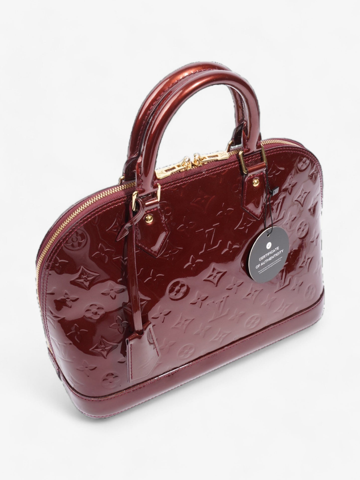 Louis Vuitton Alma Amarante Vernis Leather PM
