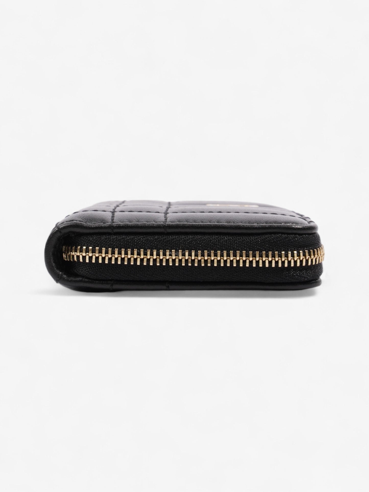 Burberry Lola Zip Wallet Black / Gold Leather Mini