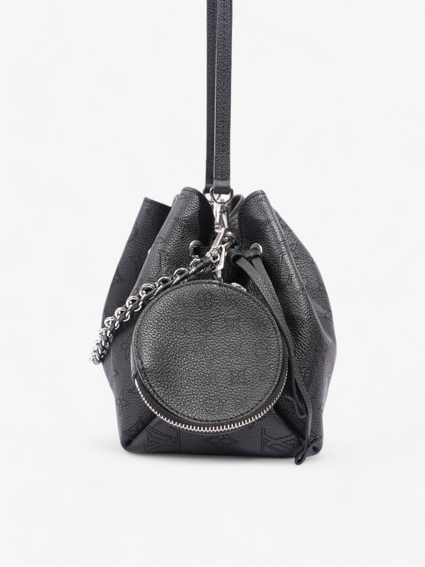 Louis Vuitton Bella Bucket Bag Black Monogram Calfskin Leather
