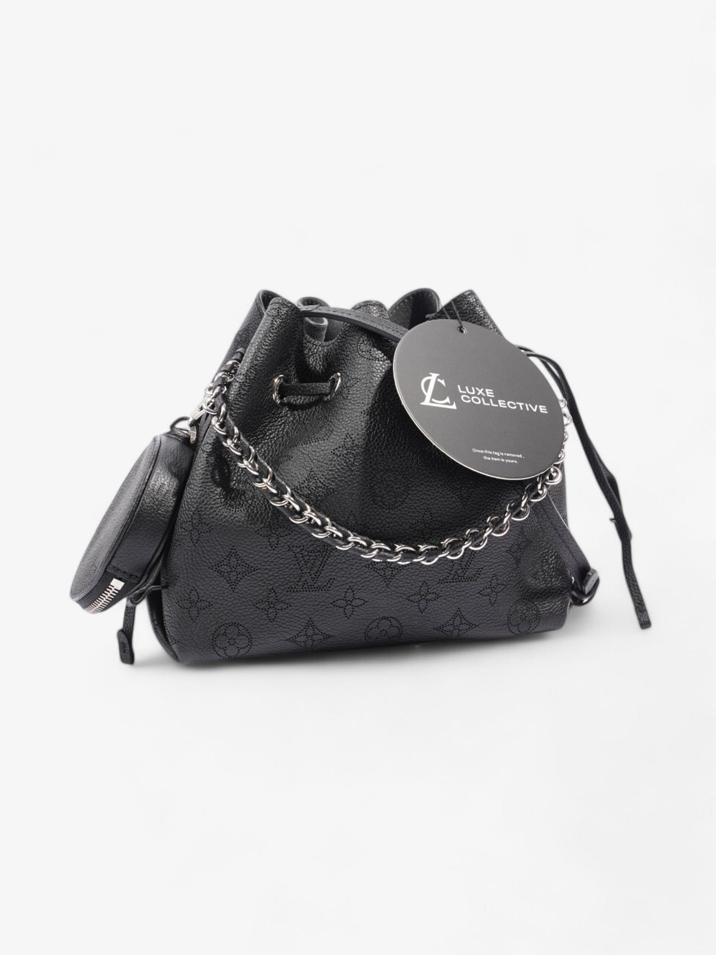 Louis Vuitton Bella Bucket Bag Black Monogram Calfskin Leather