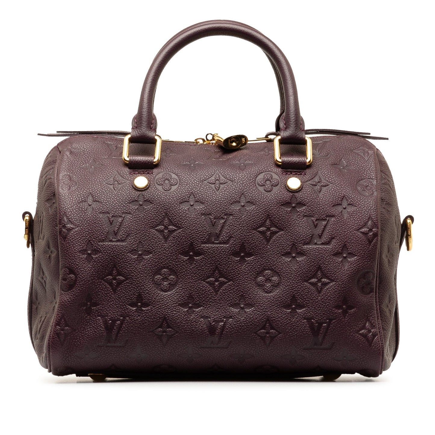 Purple Louis Vuitton Monogram Empreinte Speedy Bandouliere 25 Satchel