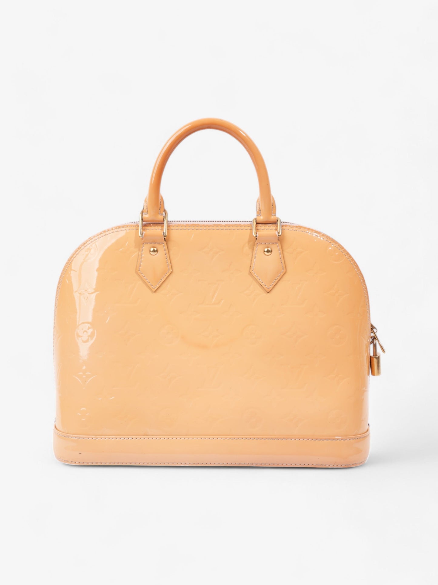 Louis Vuitton Alma Monogram Vernis / Yellow Vernis Leather PM