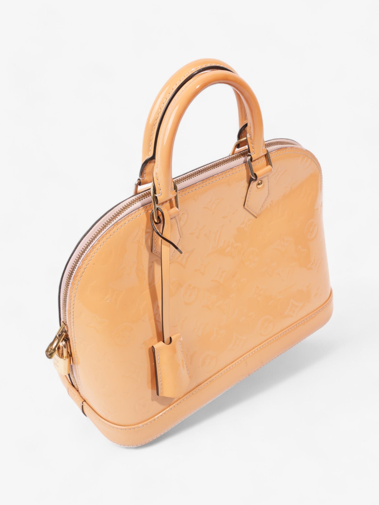 Louis Vuitton Alma Monogram Vernis / Yellow Vernis Leather PM