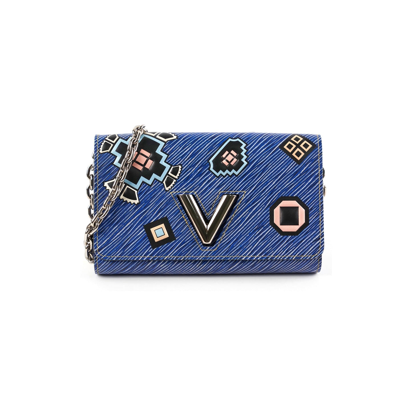Louis Vuitton Twist Wallet On Chain WOC Blue
