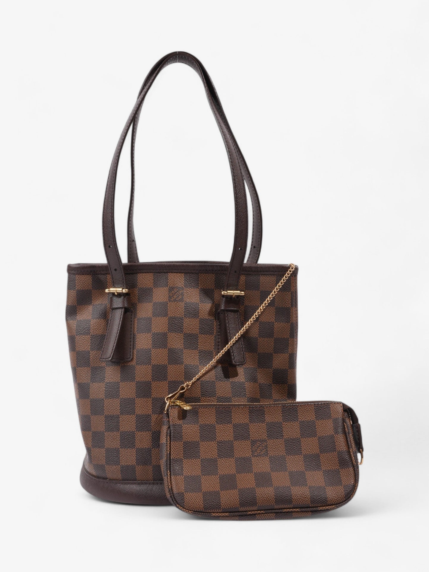 Louis Vuitton Marais Bucket Bag Damier Ebene Coated Canvas