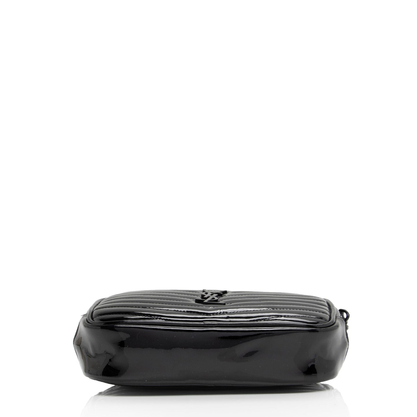 Saint Laurent Matelasse Patent Leather Monogram Lou Mini Camera Bag (SHF-xwMZnb)