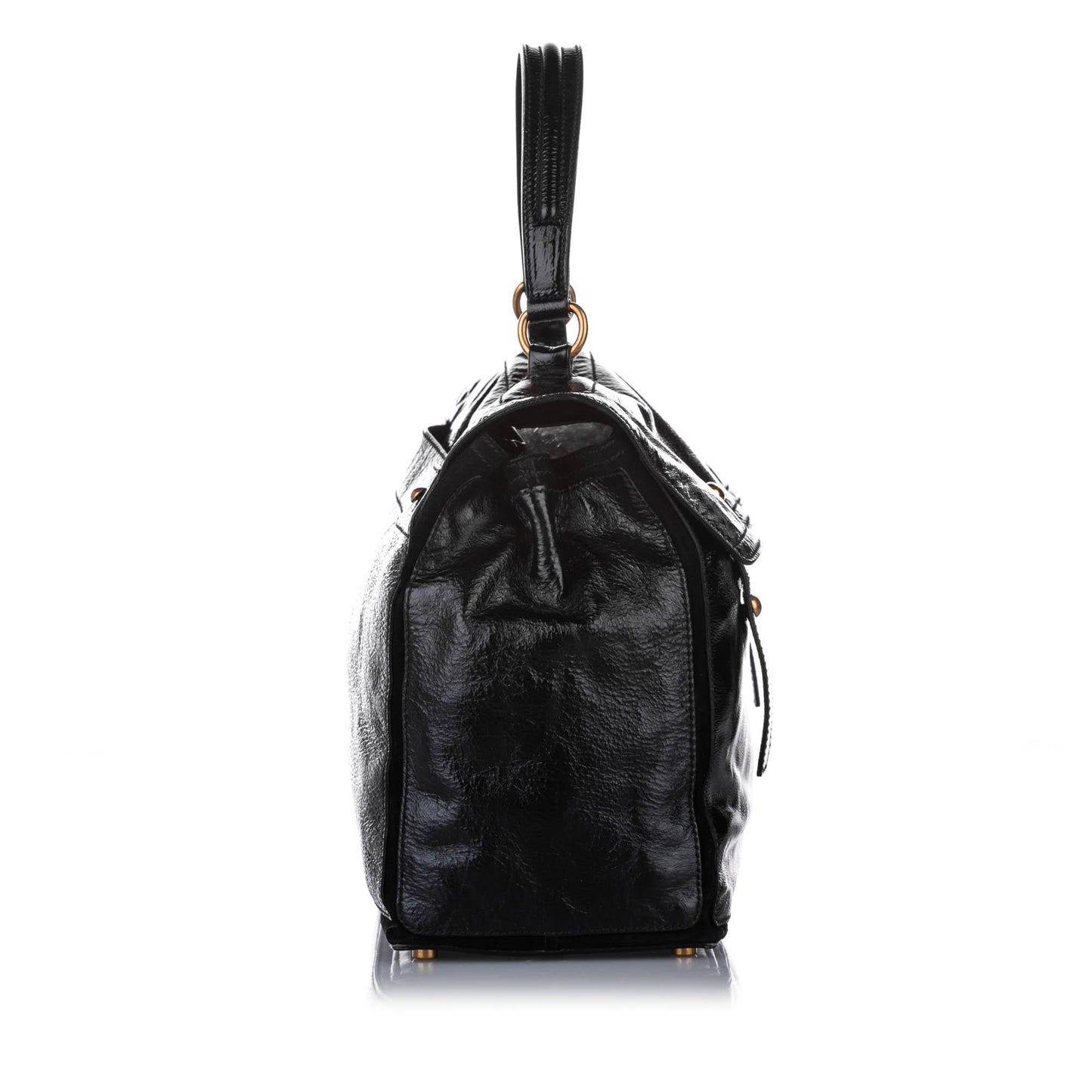 Saint Laurent Muse Two Patent Leather Handbag (SHG-22757)