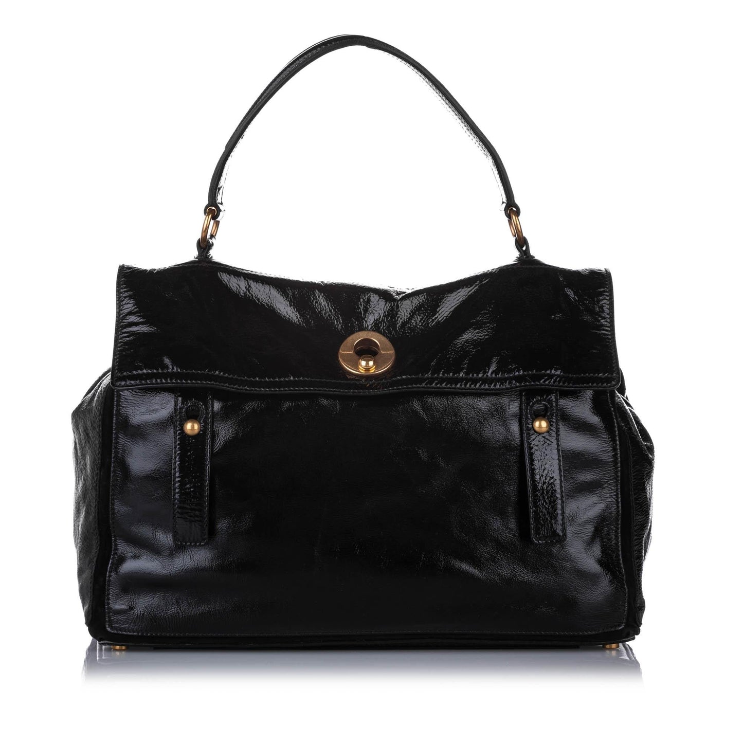 Saint Laurent Muse Two Patent Leather Handbag (SHG-22757)