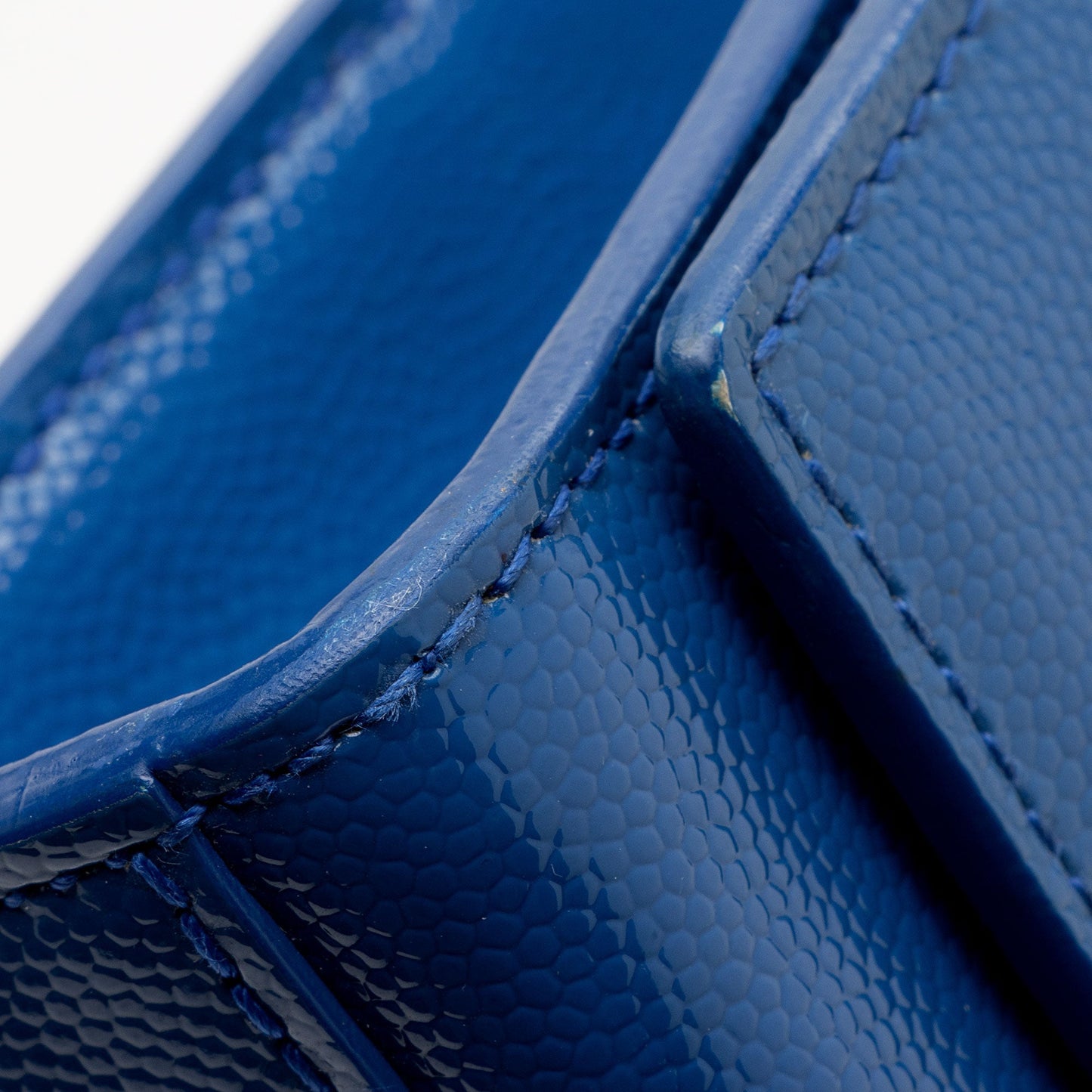 Saint Laurent Patent Leather Grain de Poudre Monogram Kate Clutch (SHF-S0NwZU)