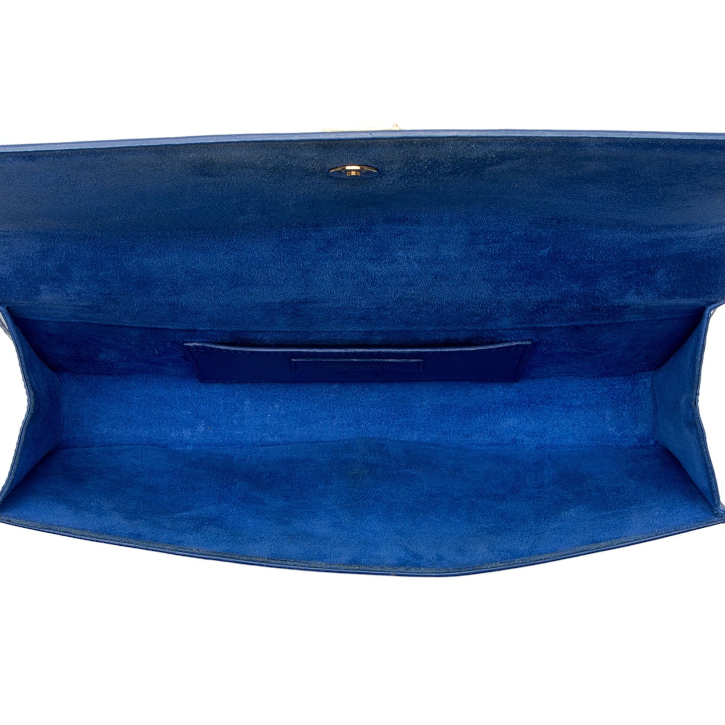 Saint Laurent Patent Leather Grain de Poudre Monogram Kate Clutch (SHF-S0NwZU)