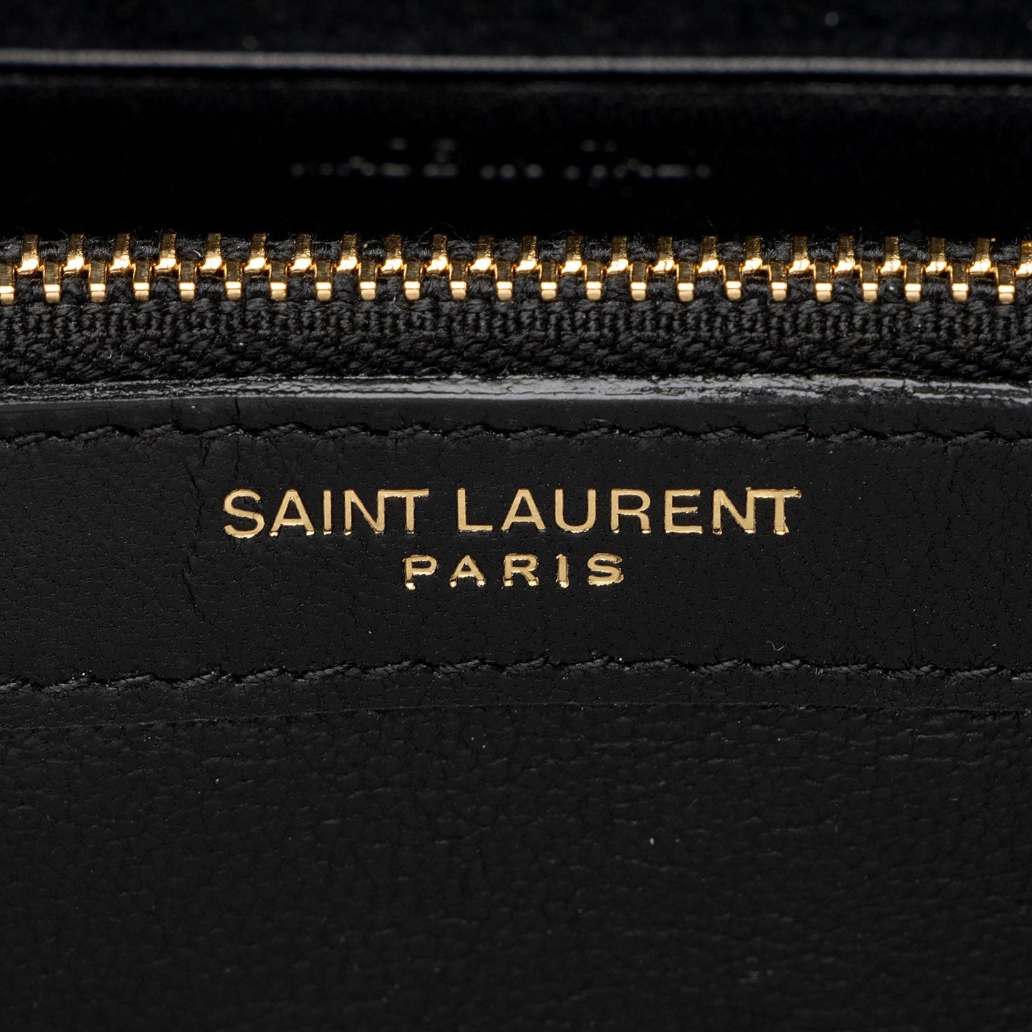 Saint Laurent Patent Leather Monogram Kate Wallet on Chain (SHF-T42QXZ)