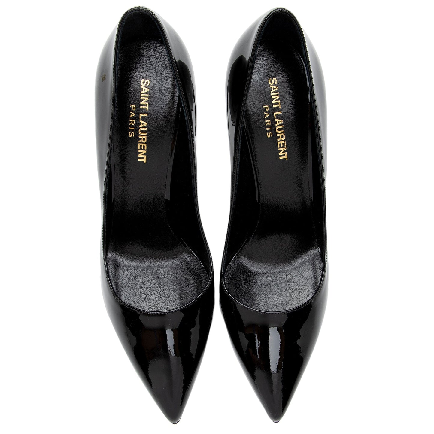 Saint Laurent Patent Leather Paris Pumps - Size 8.5 / 38.5 (SHF-fCSL0z)