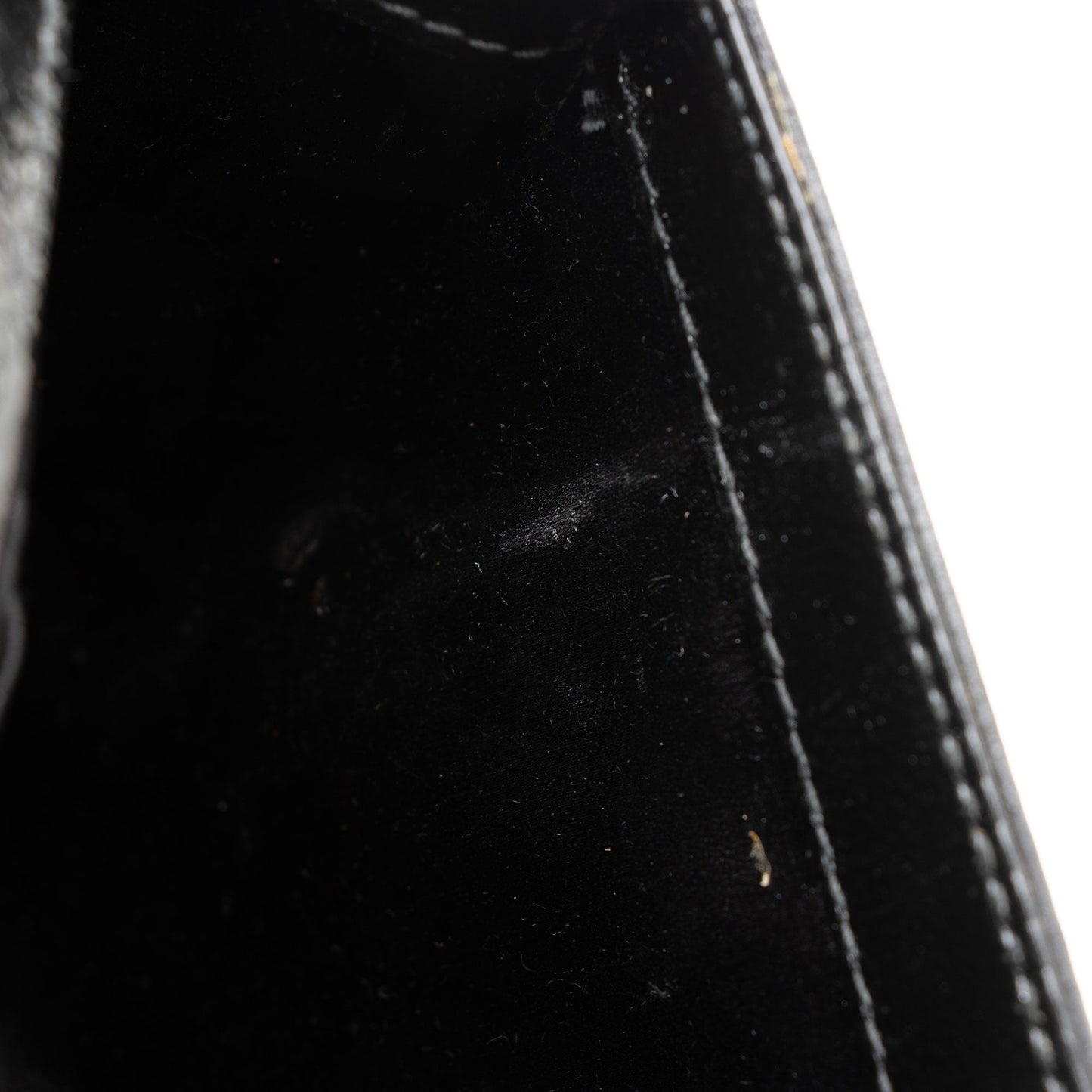 Saint Laurent Vintage Patent Leather Monogram Belle de Jour Clutch (SHF-36A795)