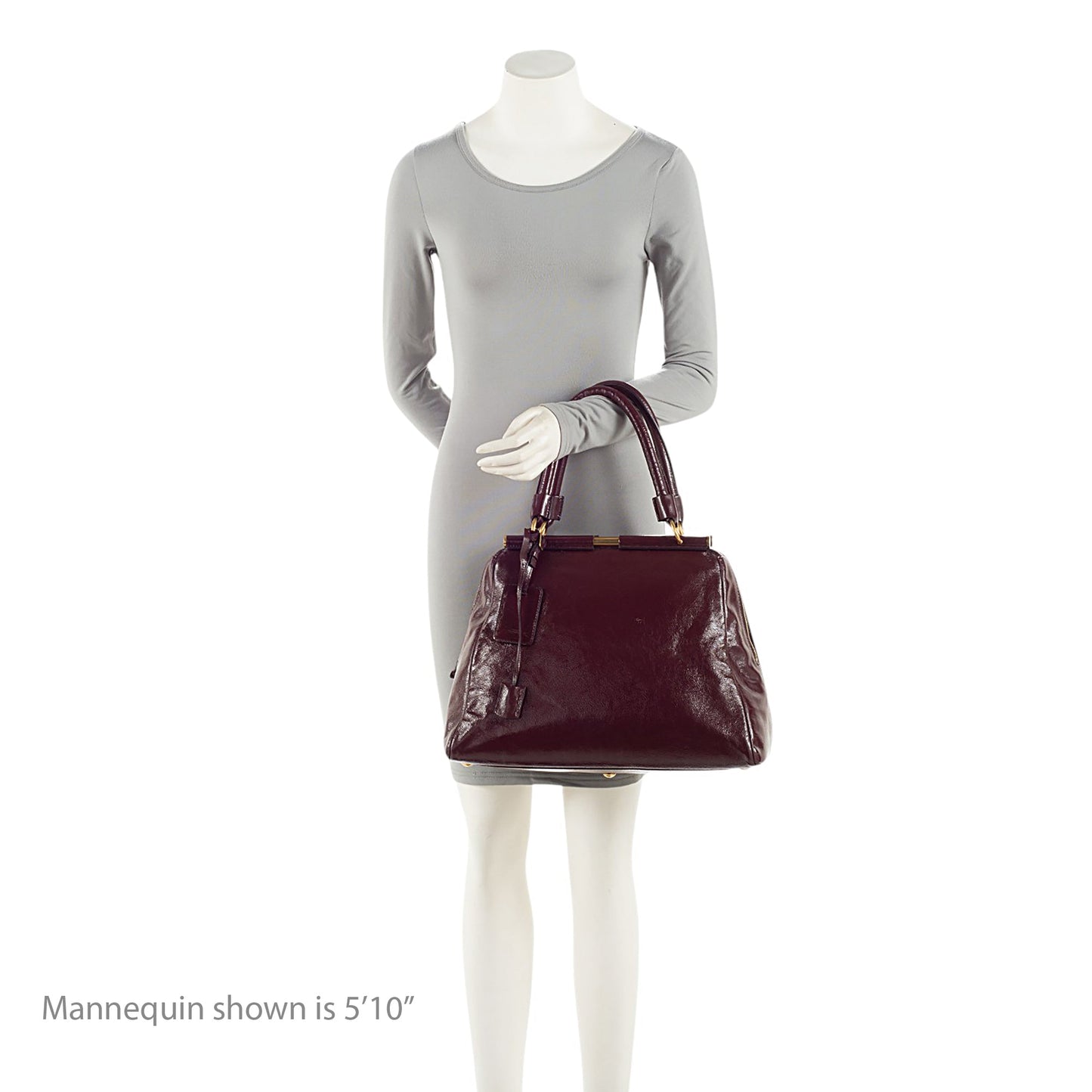 Saint Laurent Vintage Patent Leather Majorelle Tote (SHF-8MqroY)