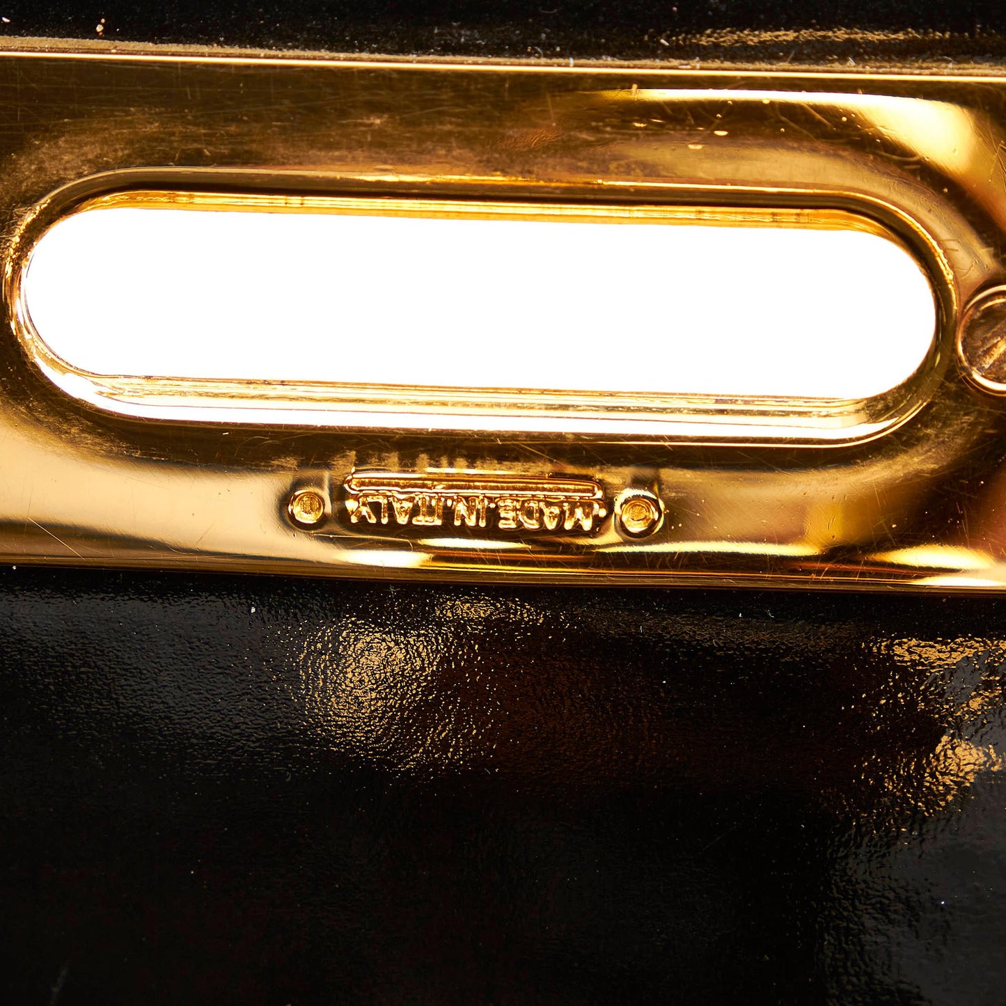 Salvatore Ferragamo Gancini Patent Leather Crossbody Bag (SHG-34194)