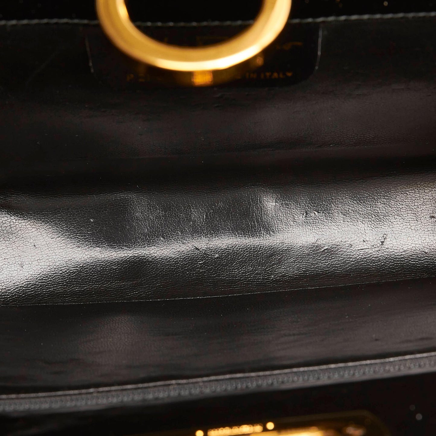 Salvatore Ferragamo Gancini Patent Leather Crossbody Bag (SHG-34194)