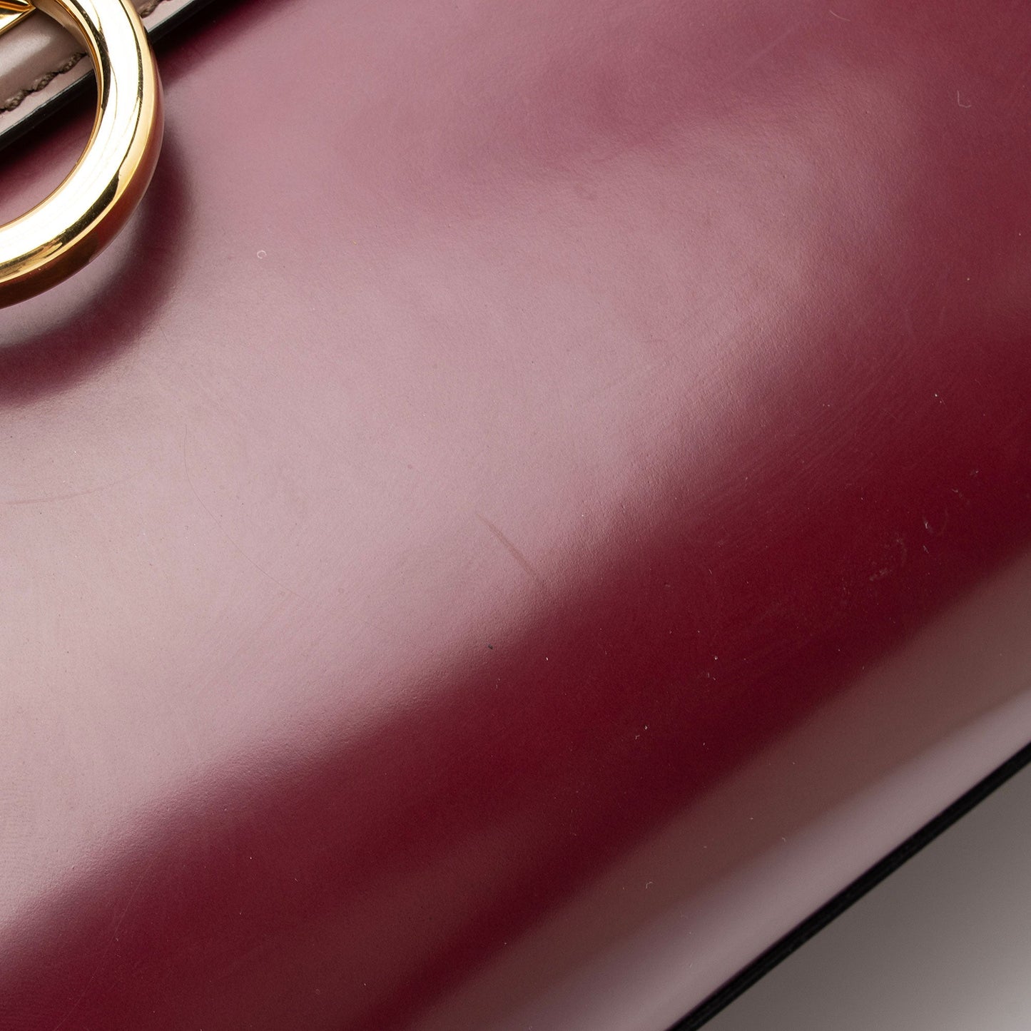 Salvatore Ferragamo Patent Leather Tricolor Gancini Sofia Medium Satchel (SHF-TxFQvD)