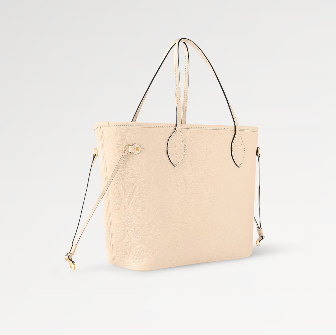 Louis Vuitton Neverfull MM CrÃƒÆ’Ã‚Â¨me beige